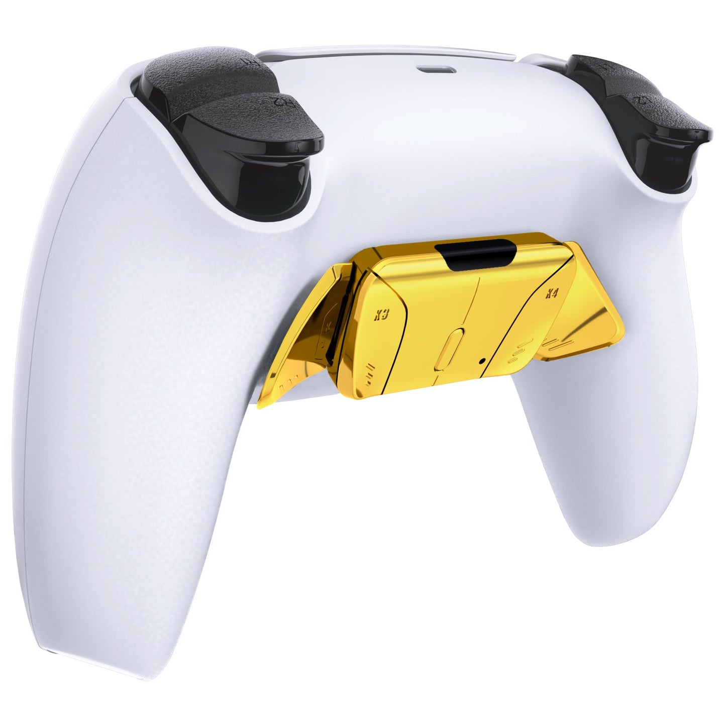 eXtremeRate Retail Turn RISE to RISE4 Kit ¨C Redesigned Chrome Gold K1 K2 K3 K4 Back Buttons Housing & Remap PCB Board for PS5 Controller eXtremeRate RISE & RISE4 Remap kit - Controller & Other RISE Accessories NOT Included - VPFD4001P