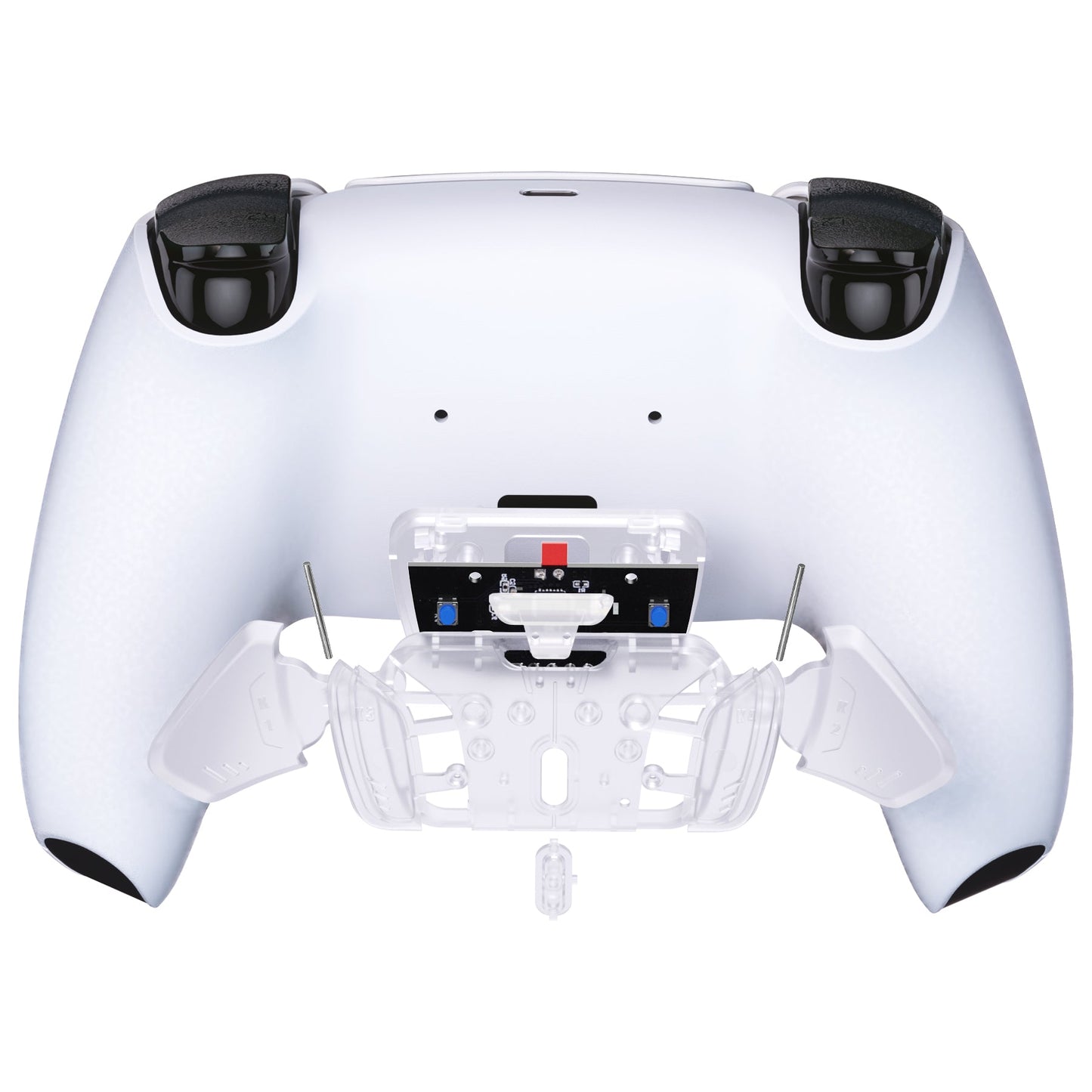 eXtremeRate Retail Turn RISE to RISE4 Kit - Redesigned Transparent Clear K1 K2 K3 K4 Back Buttons Housing & Remap PCB Board for ps5 Controller eXtremeRate RISE & RISE4 Remap kit - Controller & Other RISE Accessories NOT Included - VPFM5003P