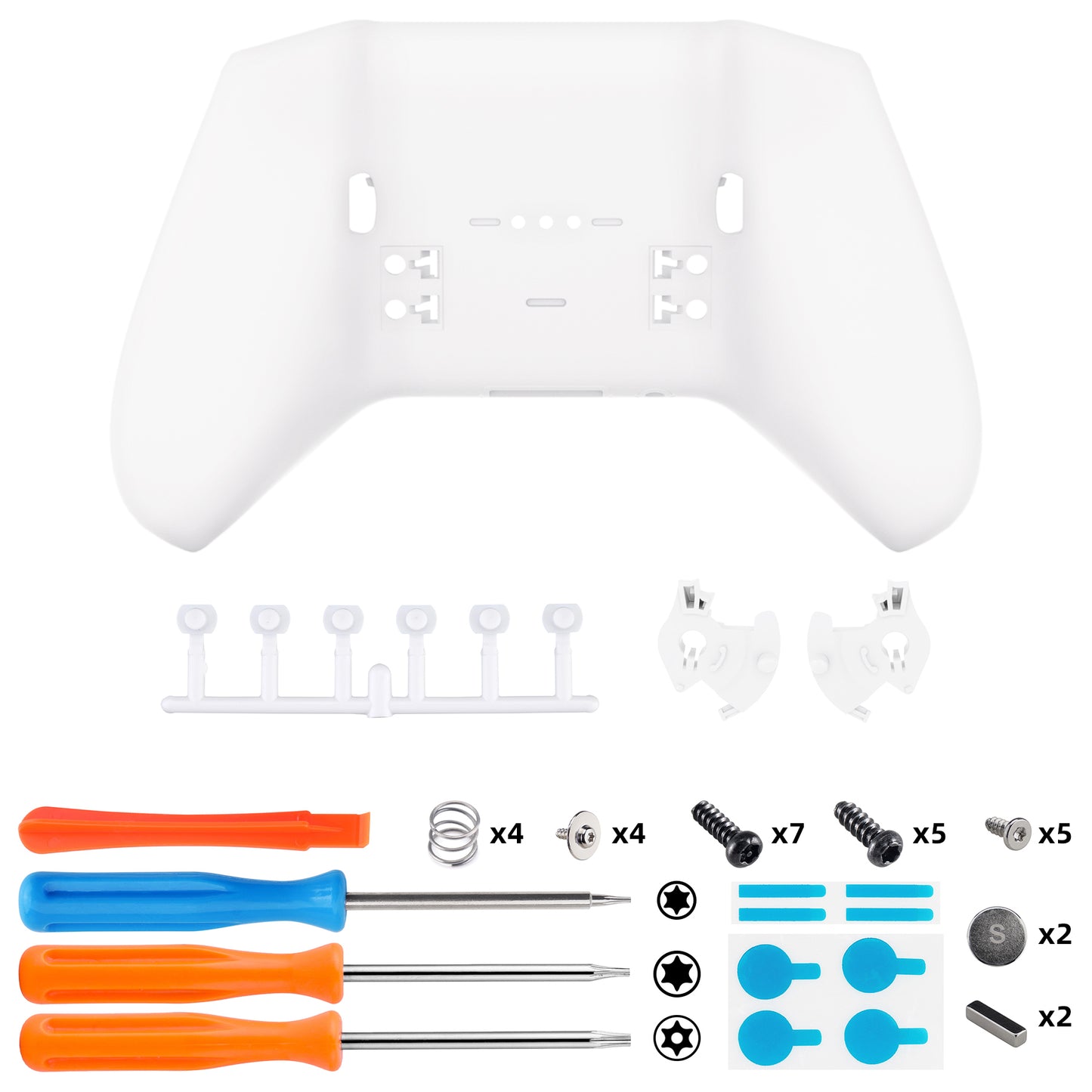 eXtremeRate Xbox Elite Series 2&Elite Series 2 Coreコントローラー(モデル1797)用交換ボトムシェルケース【ホワイト】
