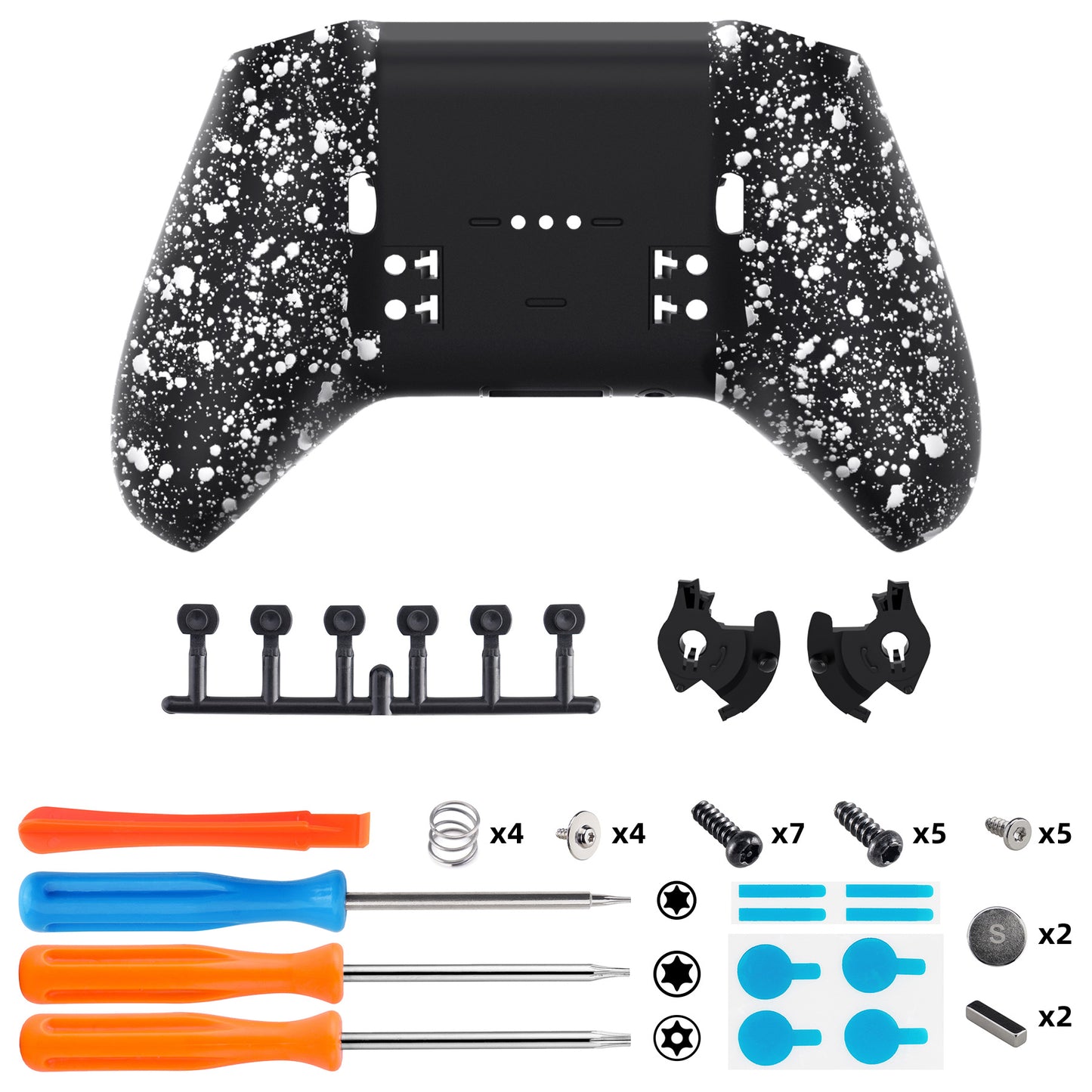 eXtremeRate Xbox Elite Series 2&Elite Series 2 Coreコントローラー(モデル1797)用交換ボトムシェルケース【テクスチャードホワイト】
