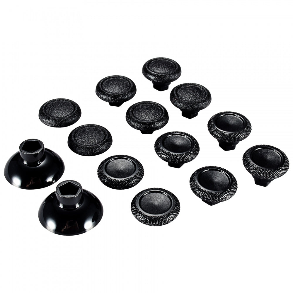 eXtremeRate Retail Black Removable Thumbstick Joystick Plastic Bottom for Xbox One for ps4 Controller - XOJ0125