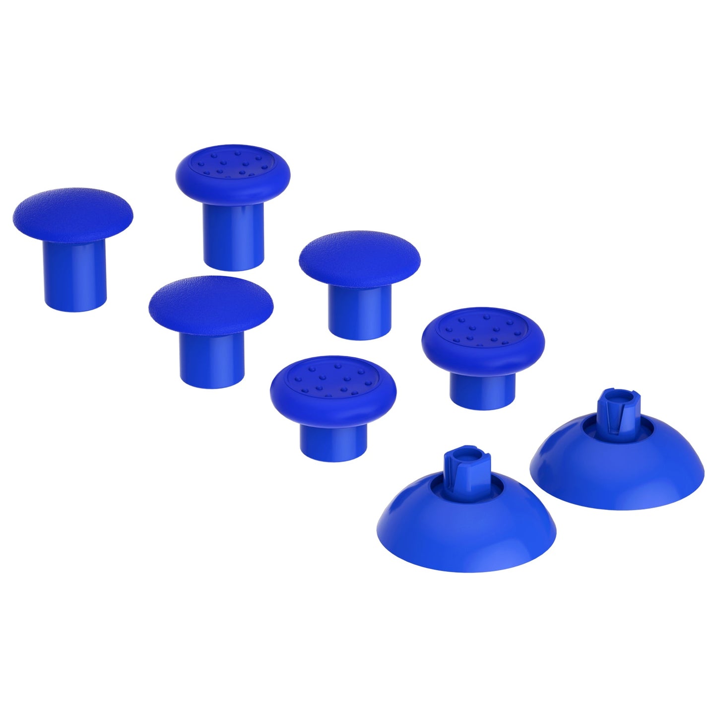 eXtremeRate Retail ThumbsGear Interchangeable Ergonomic Thumbstick for Xbox Series X & S/Xbox One/Xbox One Elite/Xbox One S & X Controller with 3 Height Domed and Concave Grips Adjustable Joystick - Blue - XOJ2112