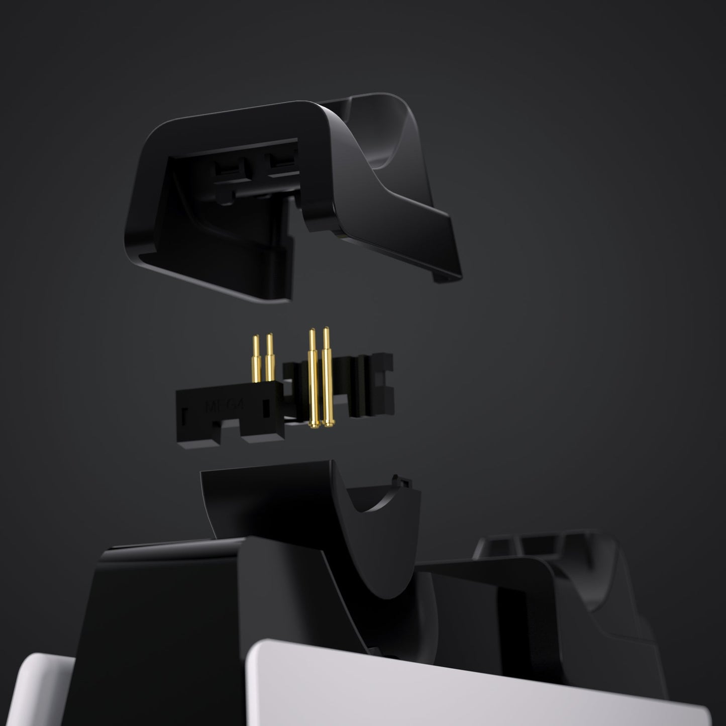 eXtremeRate Retail Black RiseDock Kit Extension Stand for PS5 Controller Charging Dock eXtremeRate RISE & RISE4 Remap Kit, Redesigned Charging Station Extenders for PS5 Controller HEXGAMING Rival, Rival Pro & Ultimate - ZQPFM001