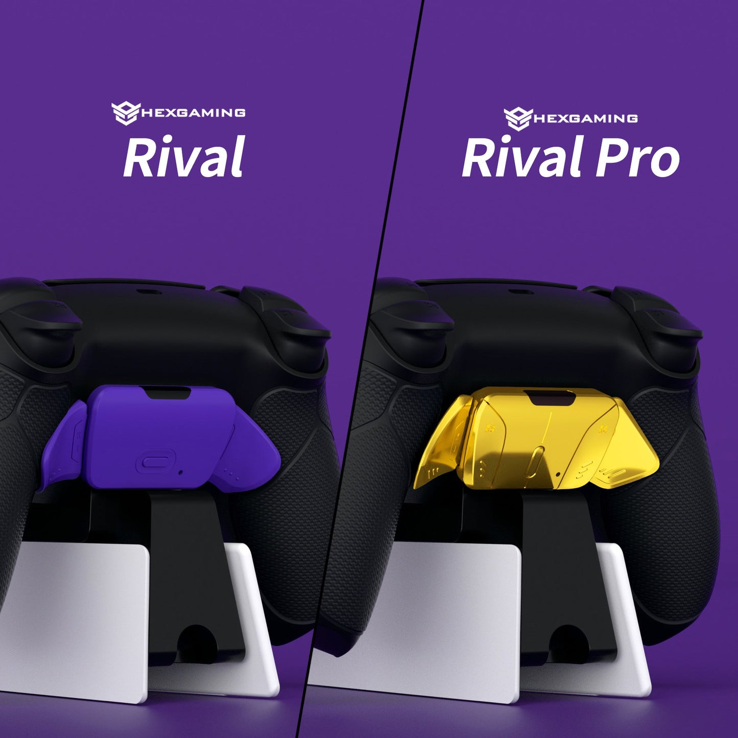 eXtremeRate Retail Black RiseDock Kit Extension Stand for PS5 Controller Charging Dock eXtremeRate RISE & RISE4 Remap Kit, Redesigned Charging Station Extenders for PS5 Controller HEXGAMING Rival, Rival Pro & Ultimate - ZQPFM001