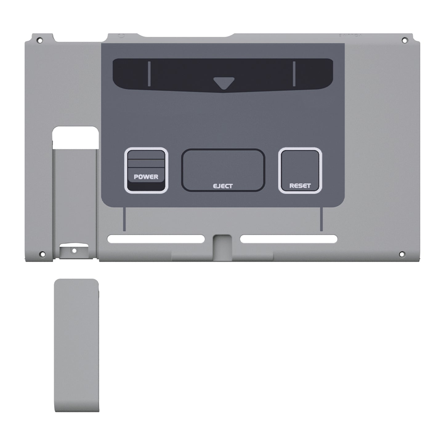 eXtremeRate Nintendo Switchコンソール用交換バックプレート&キックスタンド【SFC SNESクラシック EUスタイル】