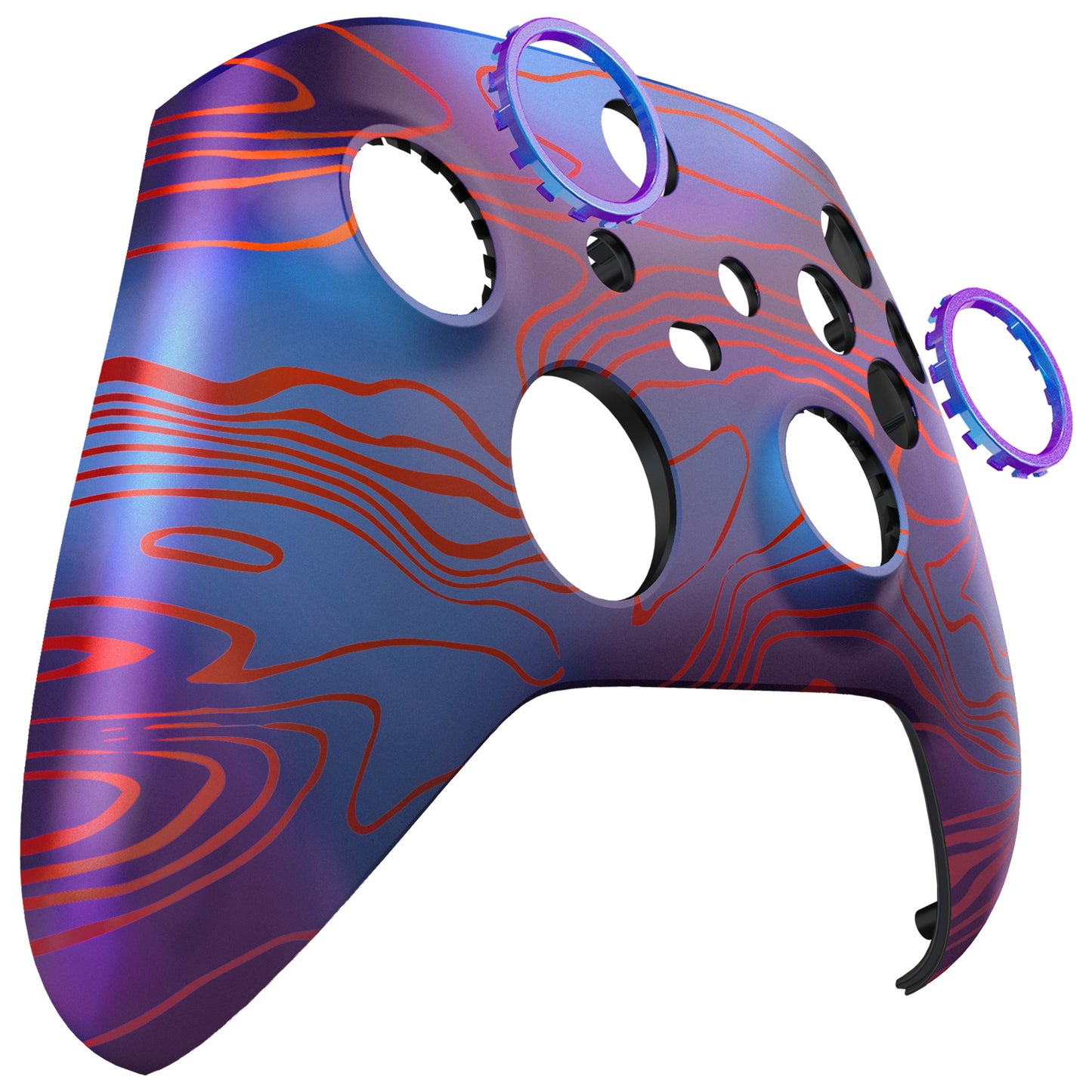 eXtremeRate Xbox Series X/Sコントローラー&Xbox Coreコントローラー用ASRバージョンフロントハウジングシェル&アクセントリング【ダマスクス】