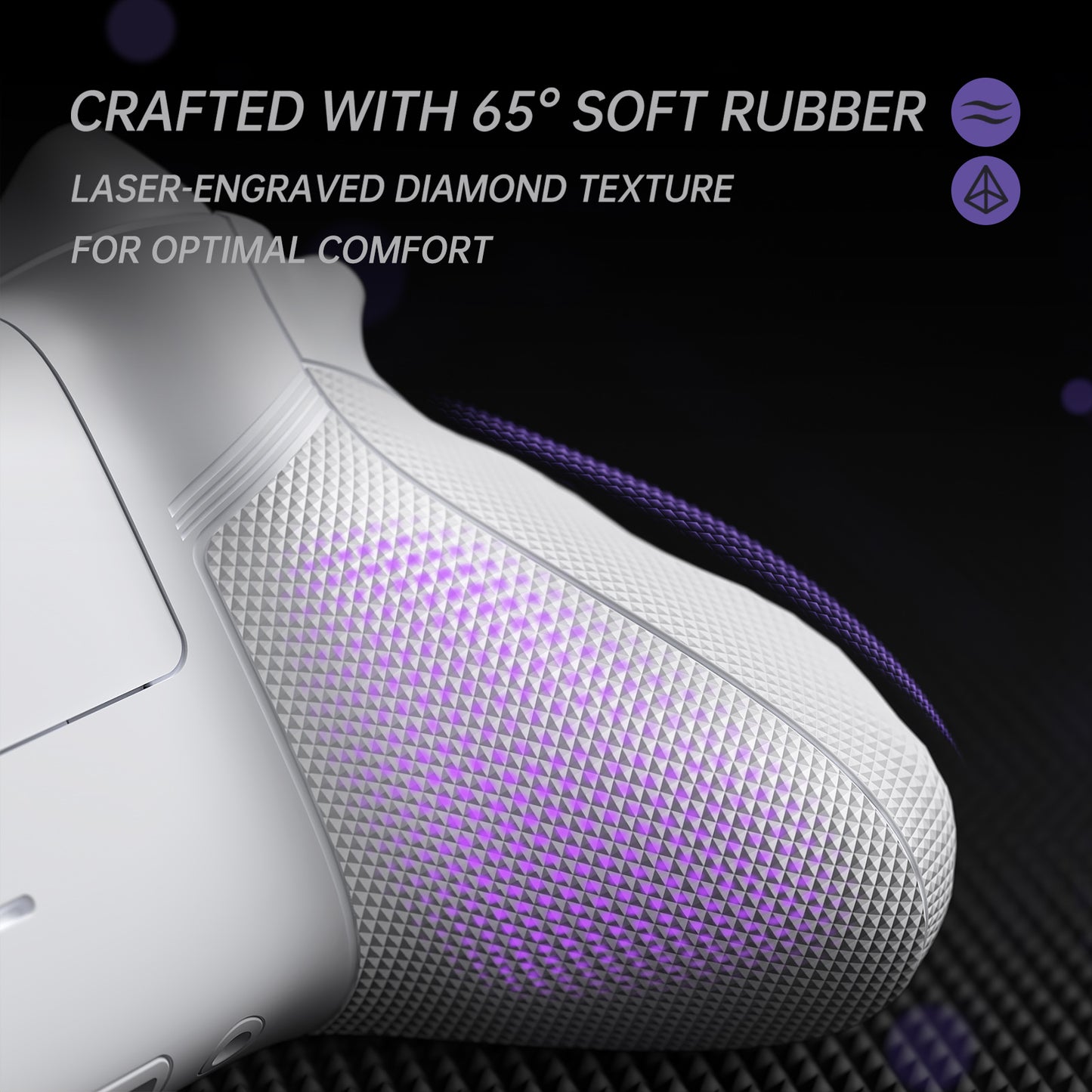 eXtremeRate Xbox Series X&Sコントローラー対応用ASRバージョン 高性能再設計 フルセットシェルボタン FLEXOR サイドレールグリップ トリガーストップキット【フロストホワイト】