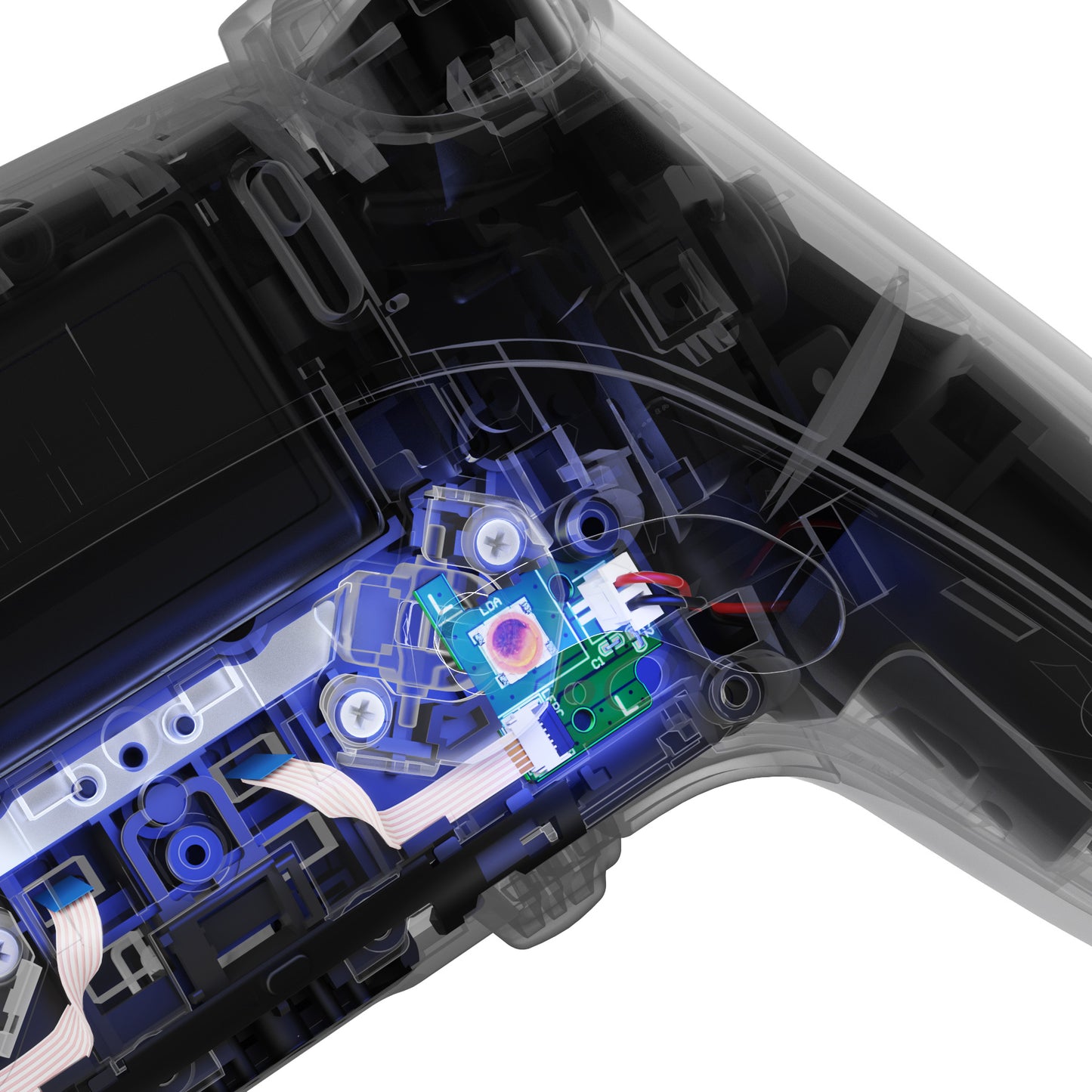 eXtremeRate PS5 edgeコントローラー用背面パドル交換スイッチボードキット、カスタムデザインのLB RBボタン強化修理部品 - 背面ボタン含まれていません