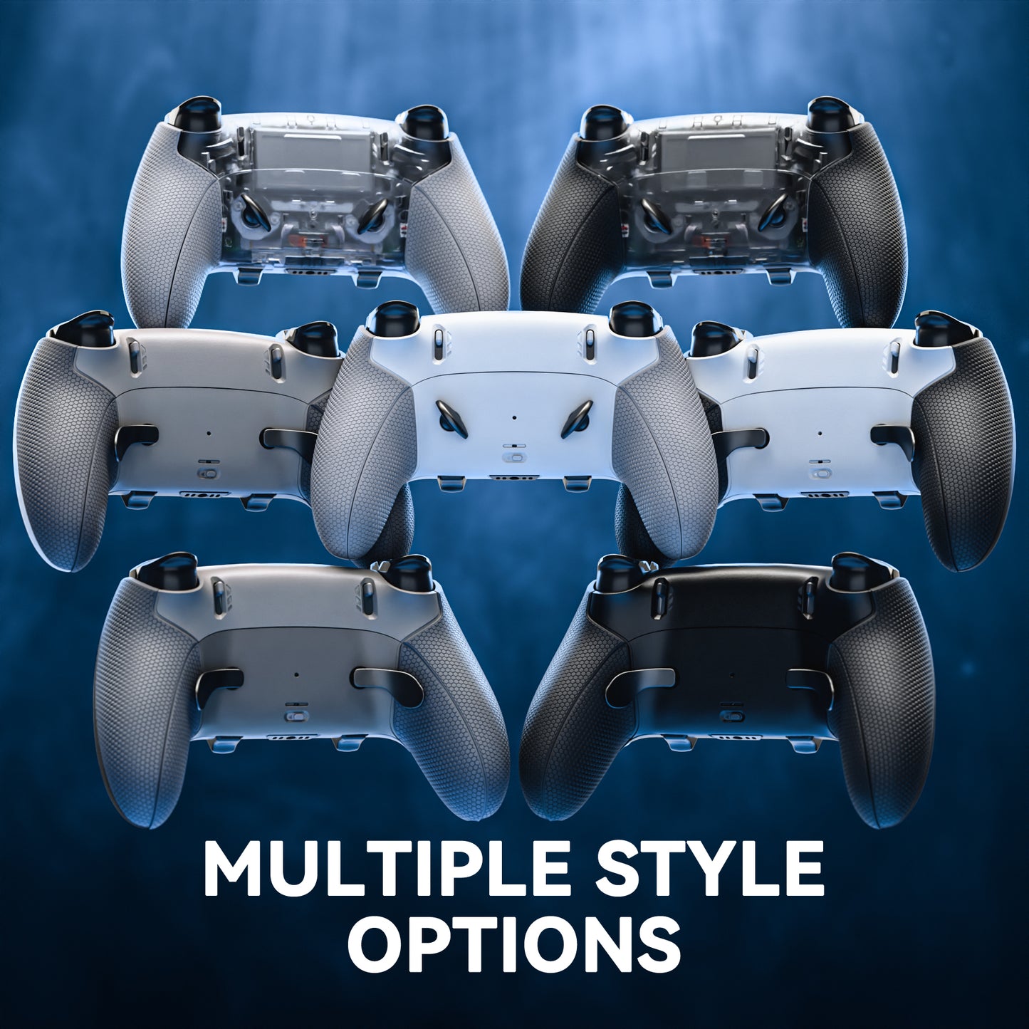 eXtremeRate Beyond-ARC Bottom Shell Kit for PS5 Edge Controller (New Hope Gray & Classic Gray)