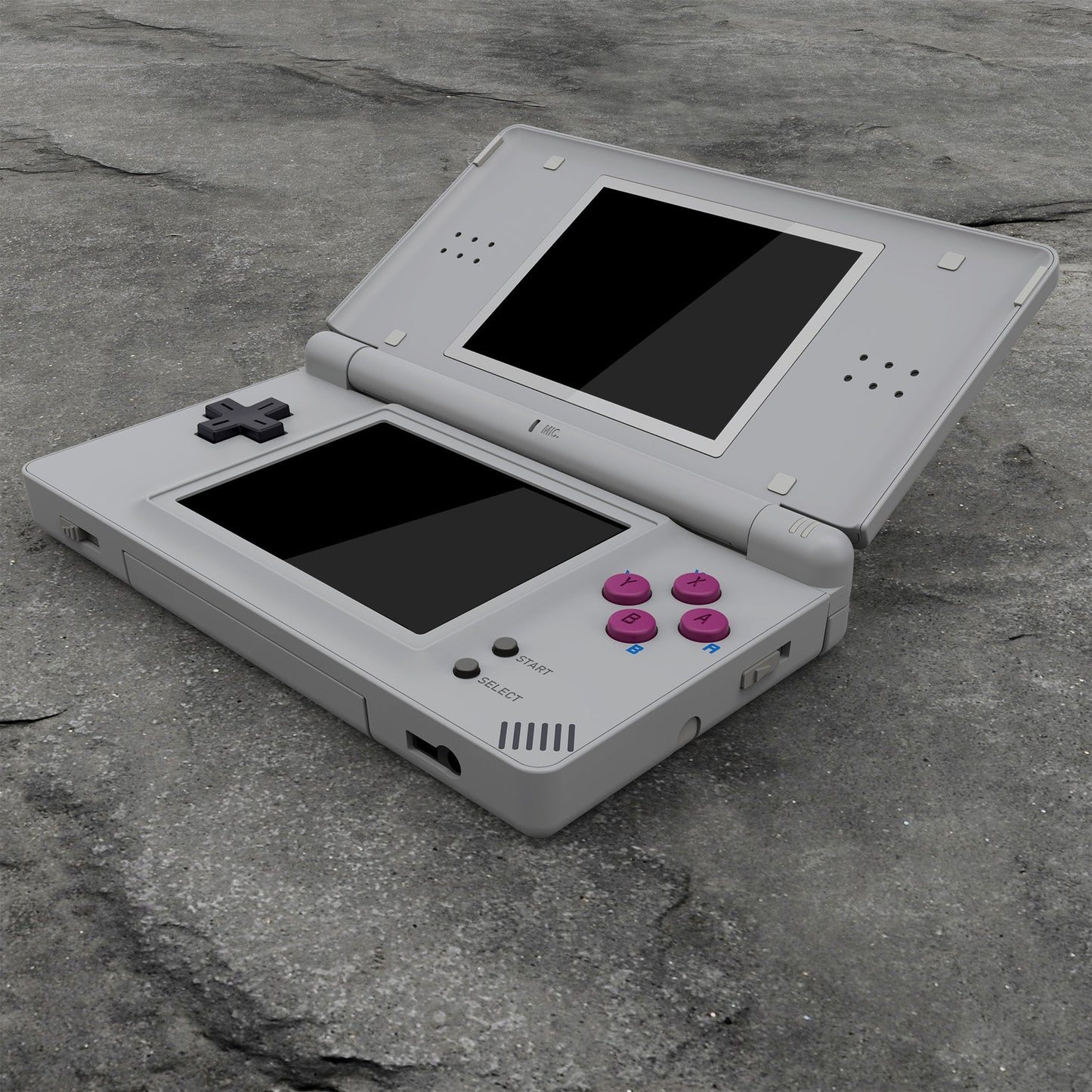 eXtremeRate ニンテンドーDS Lite用交換フルハウジングシェル&ボタンセット保護フィルム付き【クラシック1989 GB DMG-01】