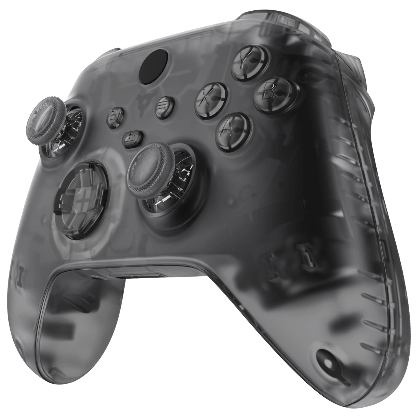 eXtremeRate Xbox Series X&Sコントローラー用フルセットハウジングシェルケース&ボタン【クリアブラック】