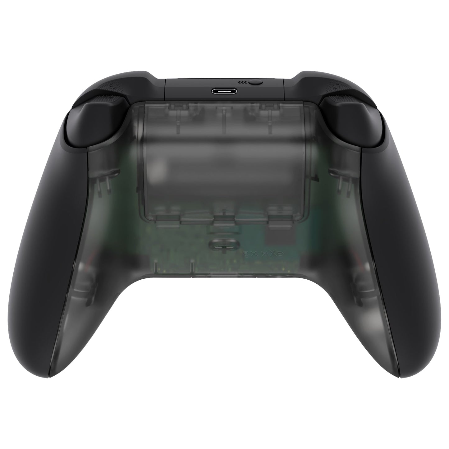 eXtremeRate Xbox Series X&Sコントローラー用交換ボトムシェル&バッテリーカバー【クリアブラック】