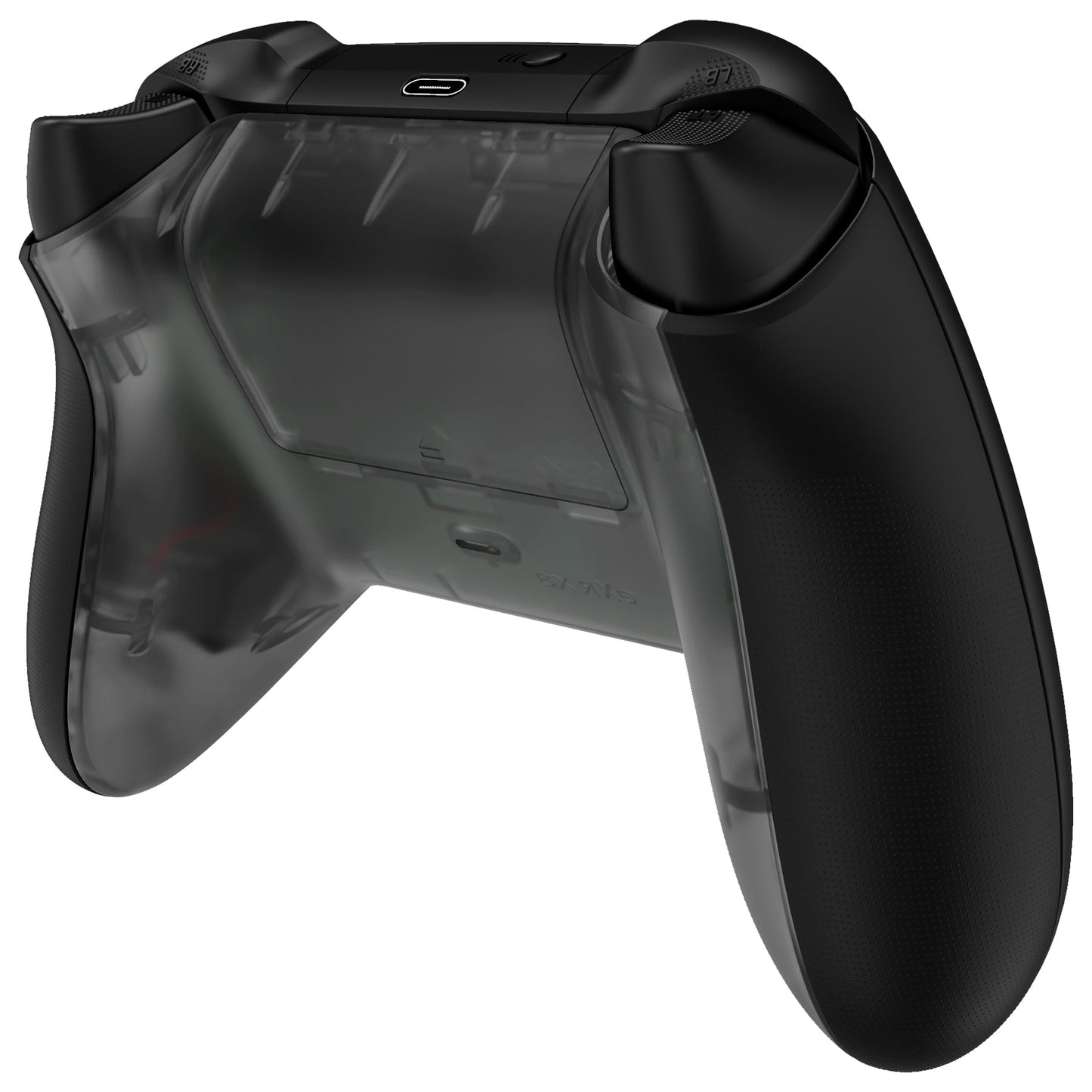 eXtremeRate Xbox Series X&Sコントローラー用交換ボトムシェル&バッテリーカバー【クリアブラック】