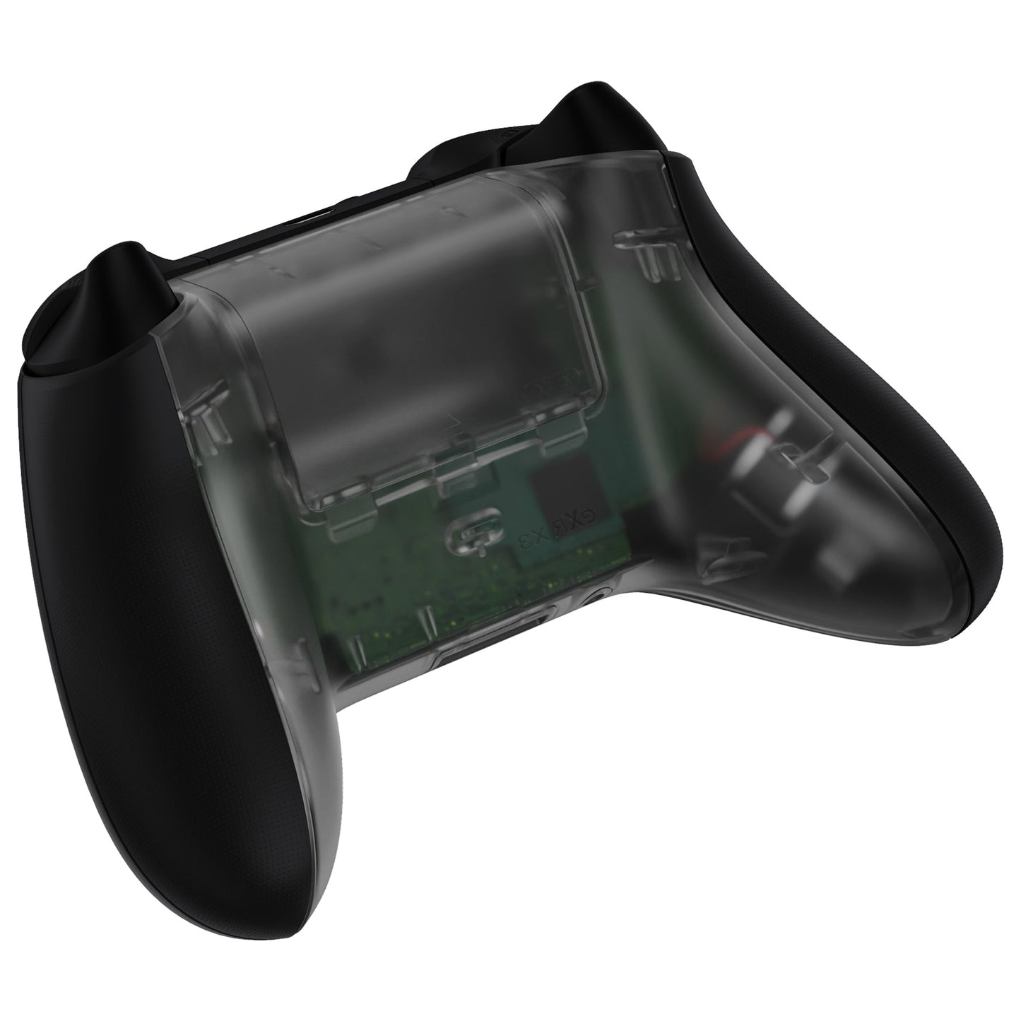 eXtremeRate Xbox Series X&Sコントローラー用交換ボトムシェル&バッテリーカバー【クリアブラック】