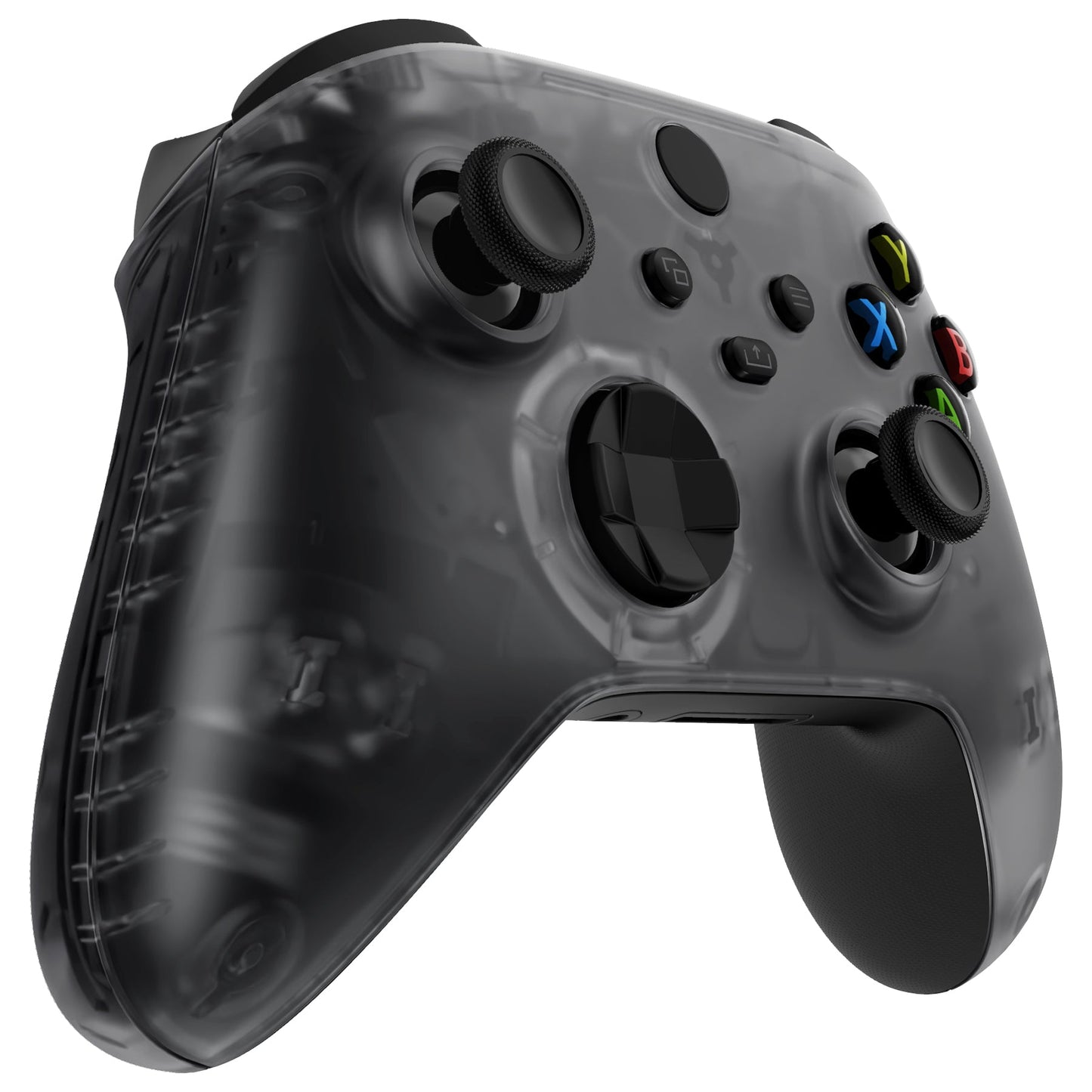 eXtremeRate Xbox Series X&Sコントローラー用交換フロントハウジングシェル&サイドレールパネル【クリアブラック】