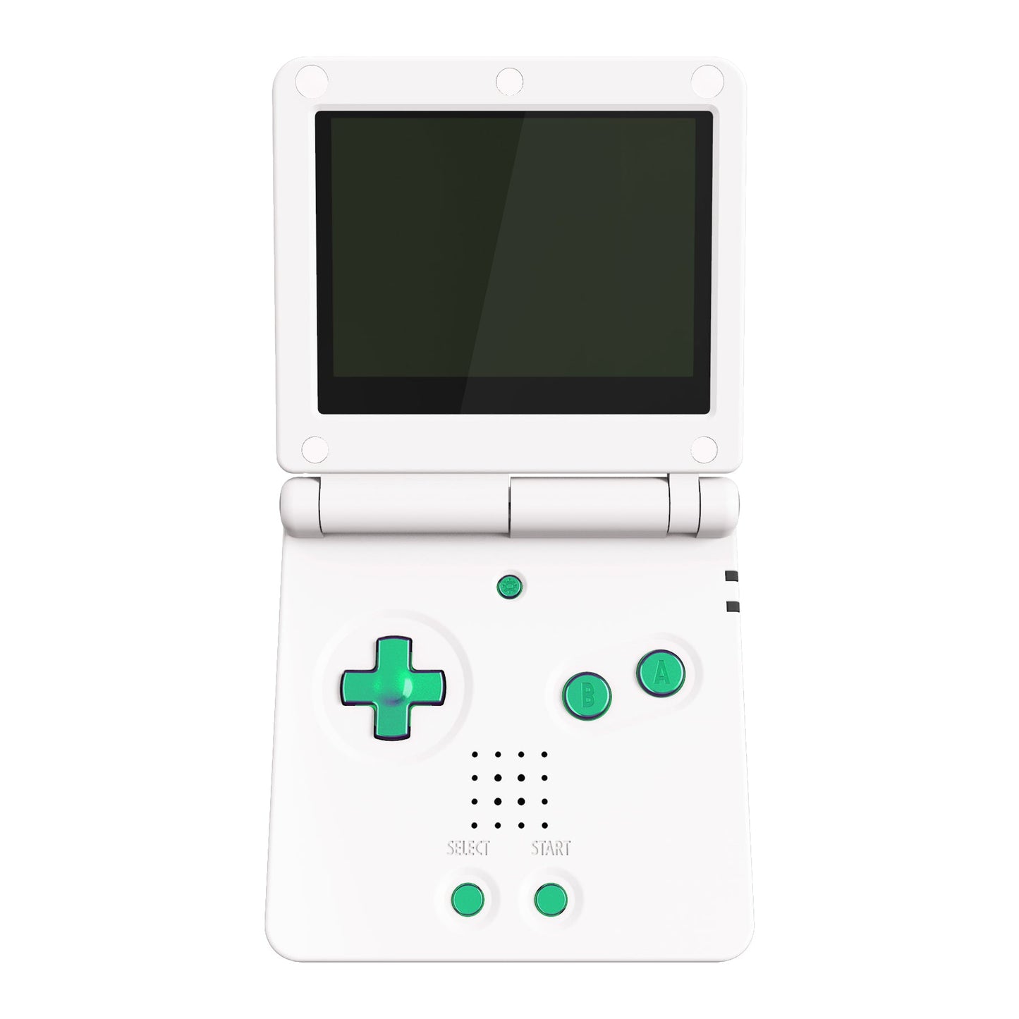 eXtremeRate ゲームボーイアドバンスSP(GBA SP)コンソール用カスタム交換フルセットボタン【カメレオングリーンパープル】