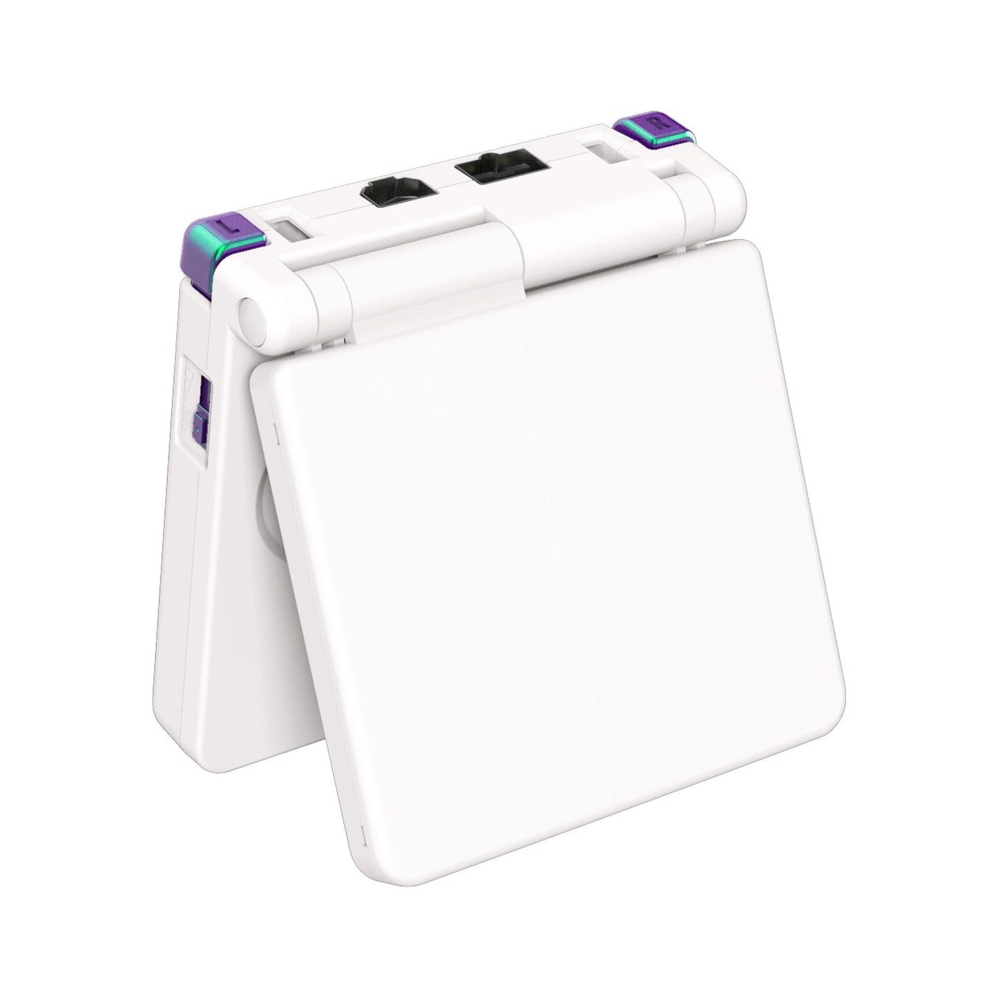 eXtremeRate ゲームボーイアドバンスSP(GBA SP)コンソール用カスタム交換フルセットボタン【カメレオングリーンパープル】