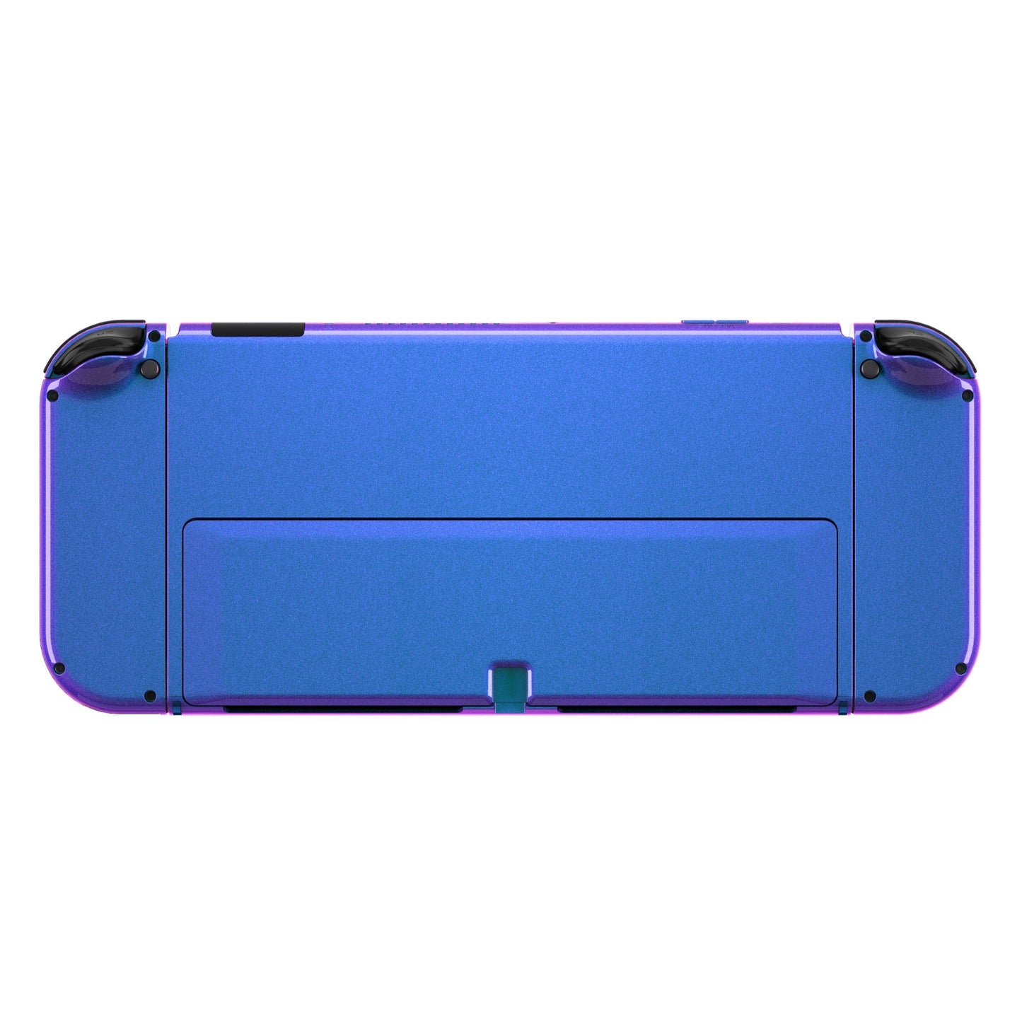 eXtremeRate 任天堂スイッチ有機EL用カスタム交換フルセットシェル&ボタン【カメレオンパープルブルー】