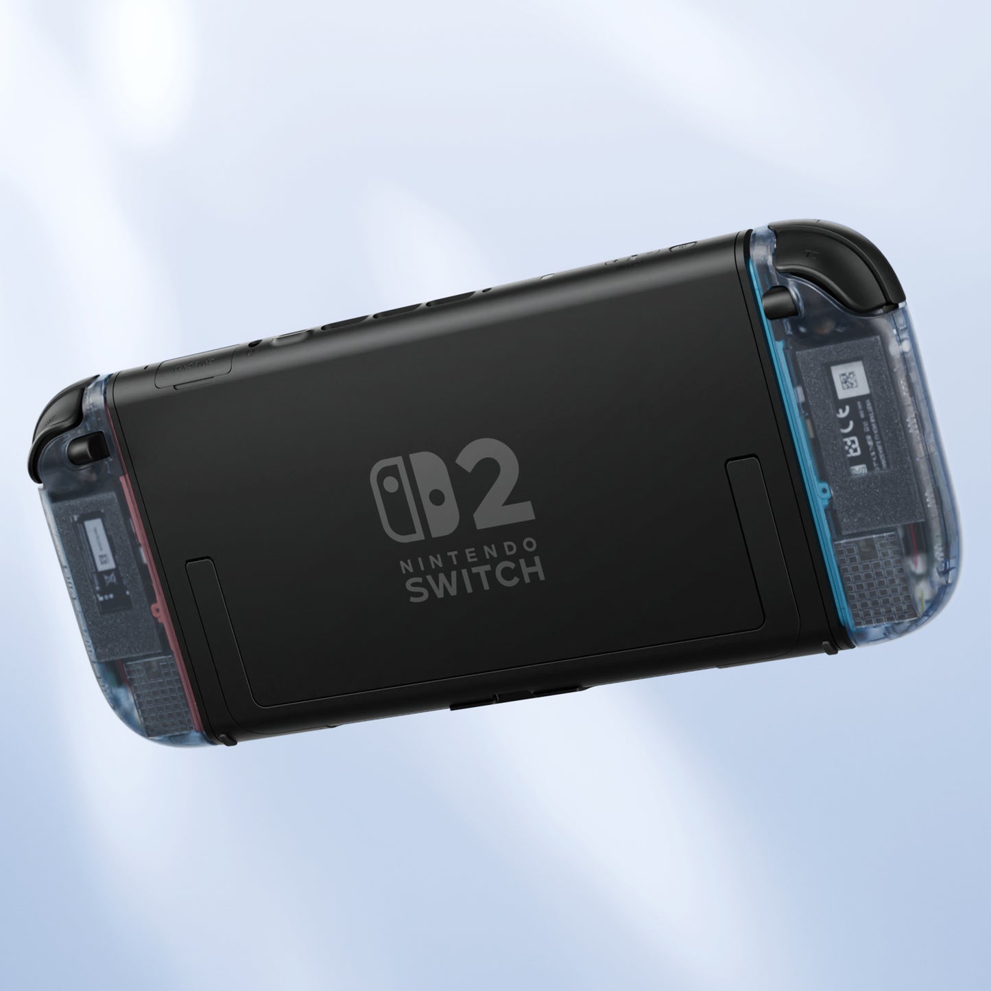 eXtremeRate Nintendo Switch 2対応ジョイコン交換フルセットシェルケース、方向ボタンバージョンボタン付き - エッセンス版【クリアグレイシャーブルー】