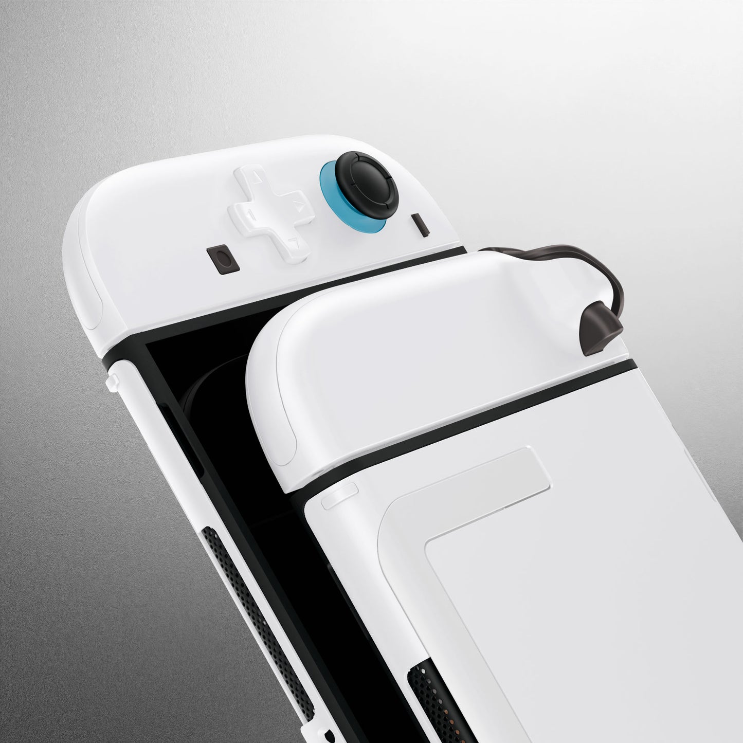 eXtremeRate Nintendo Switch 2対応交換フルセットシェル、方向ボタンバージョンボタン付き - デラックス版【ホワイト】