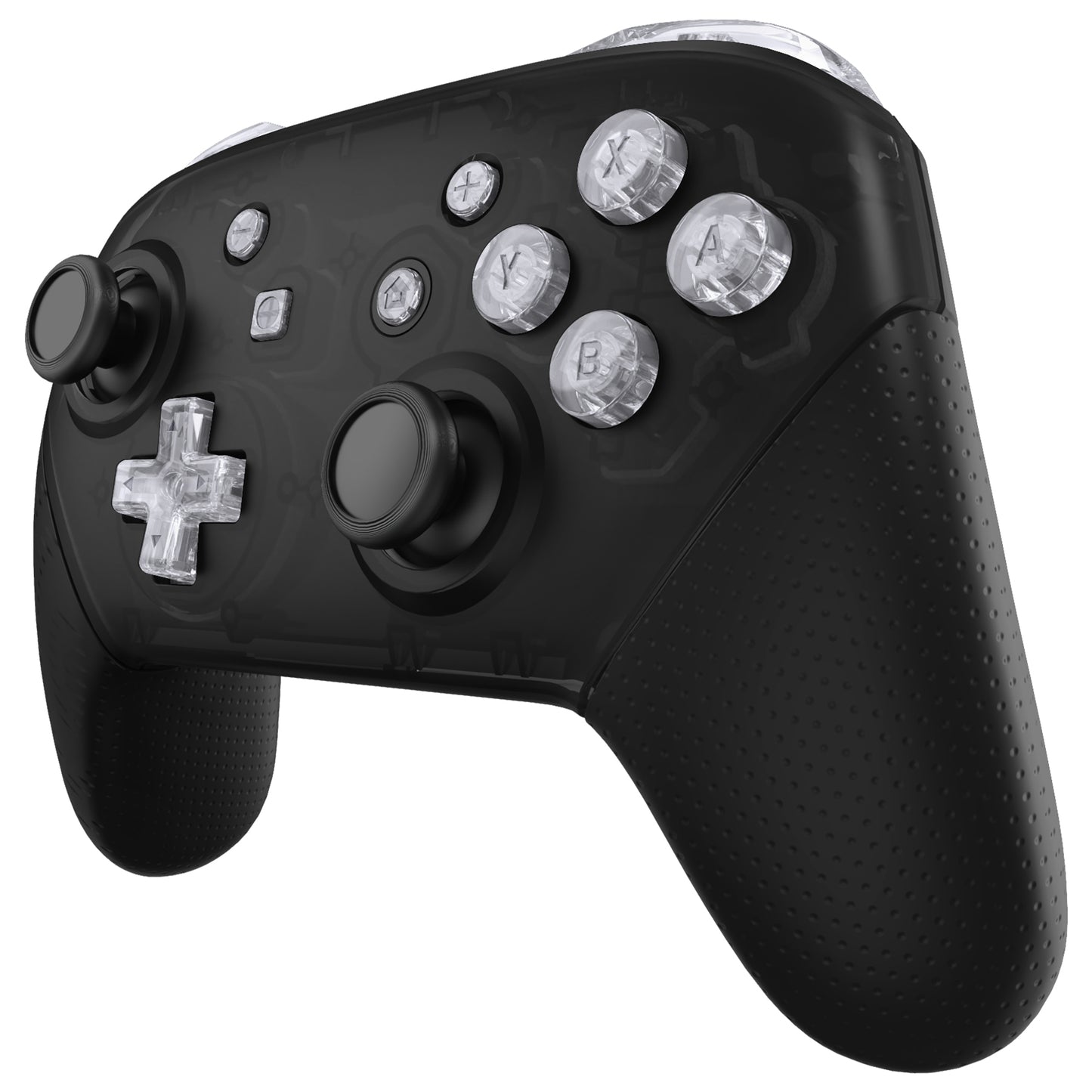 eXtremeRate Nintendo Switch Proコントローラー用DIY交換フルセットボタン【クリスタルクリア】
