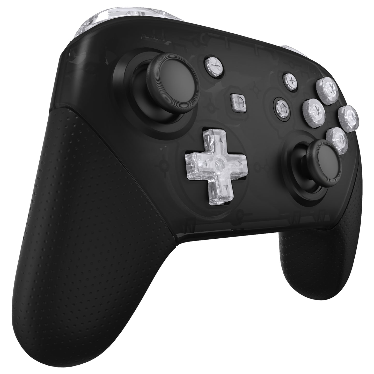eXtremeRate Nintendo Switch Proコントローラー用DIY交換フルセットボタン【クリスタルクリア】
