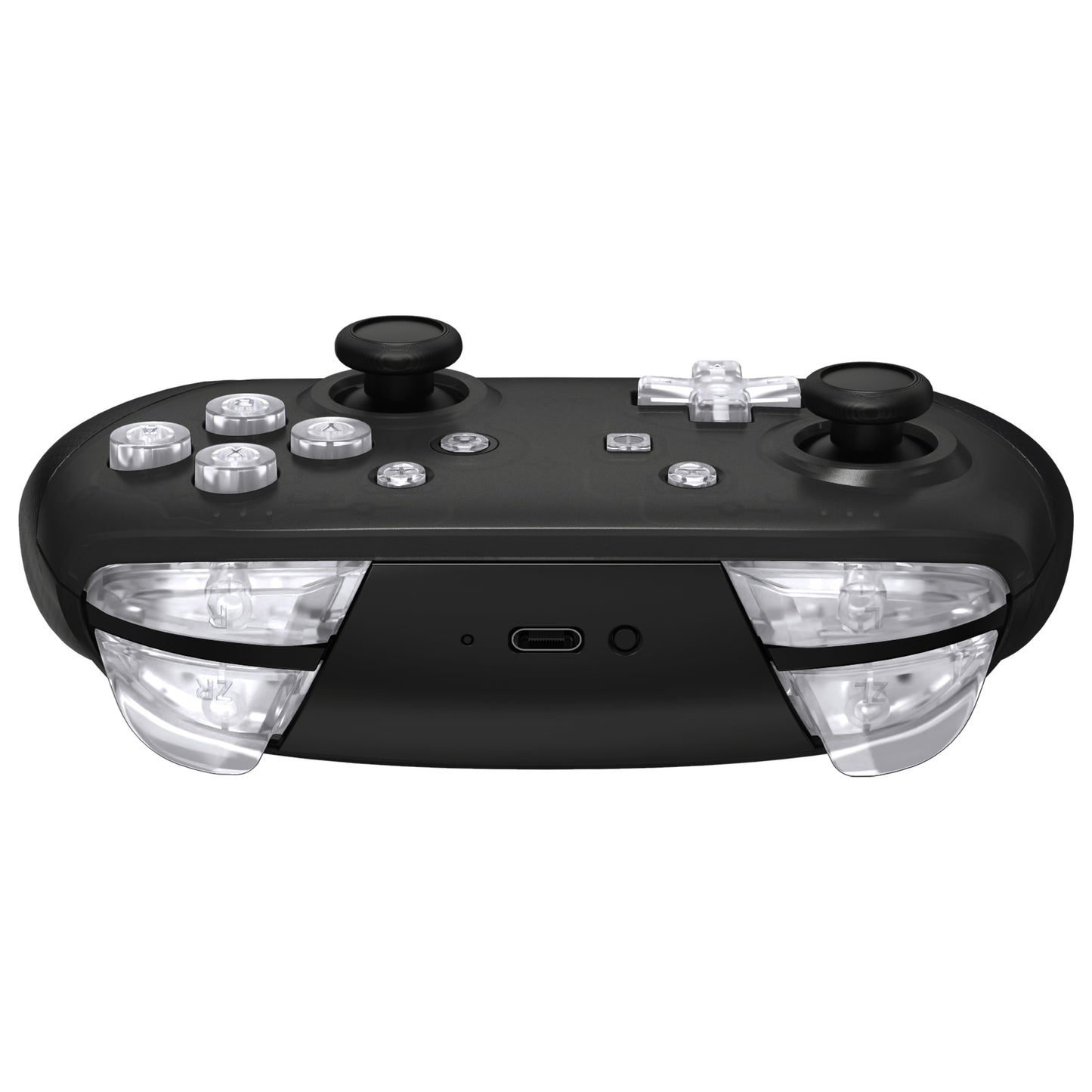 eXtremeRate Nintendo Switch Proコントローラー用DIY交換フルセットボタン【クリスタルクリア】