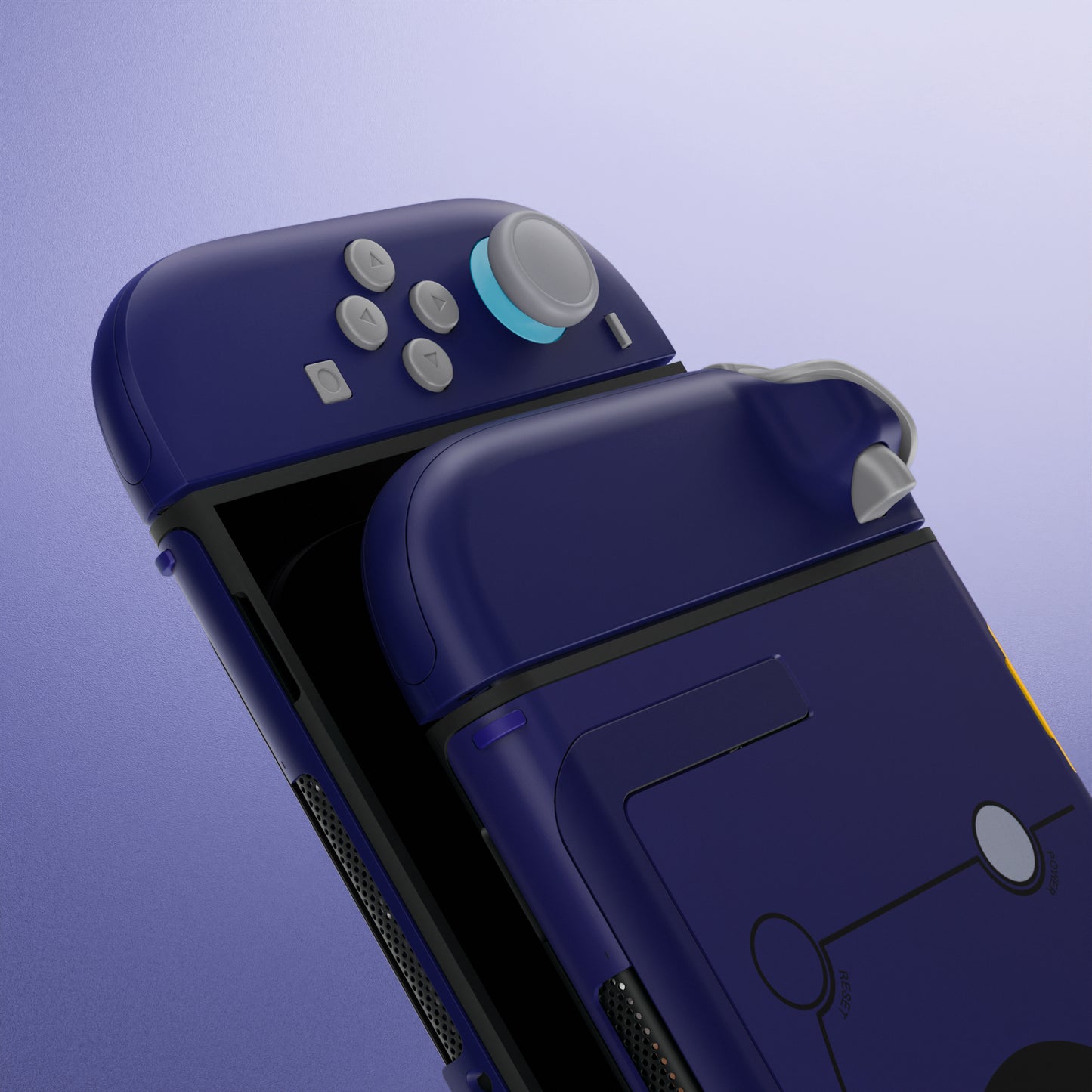 eXtremeRate Nintendo Switch 2対応交換フルセットシェル&ボタン - デラックス版【クラシックNGCスタイル】