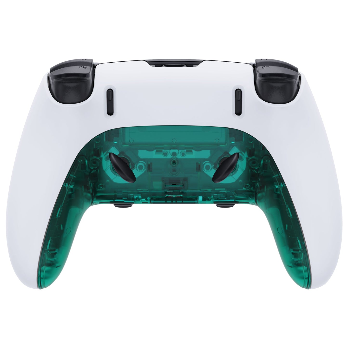 eXtremeRate PS5 edgeコントローラー対応交換対応用トップ&ボトム装飾トリムシェル【エメラルドグリーン】