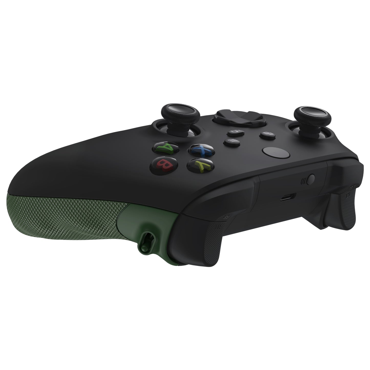 eXtremeRate Xbox Series X/Sコントローラー&Xbox Coreコントローラー用FLEXORラバー付きサイドレールグリップ トリガーストップキット【バンブーグリーン】