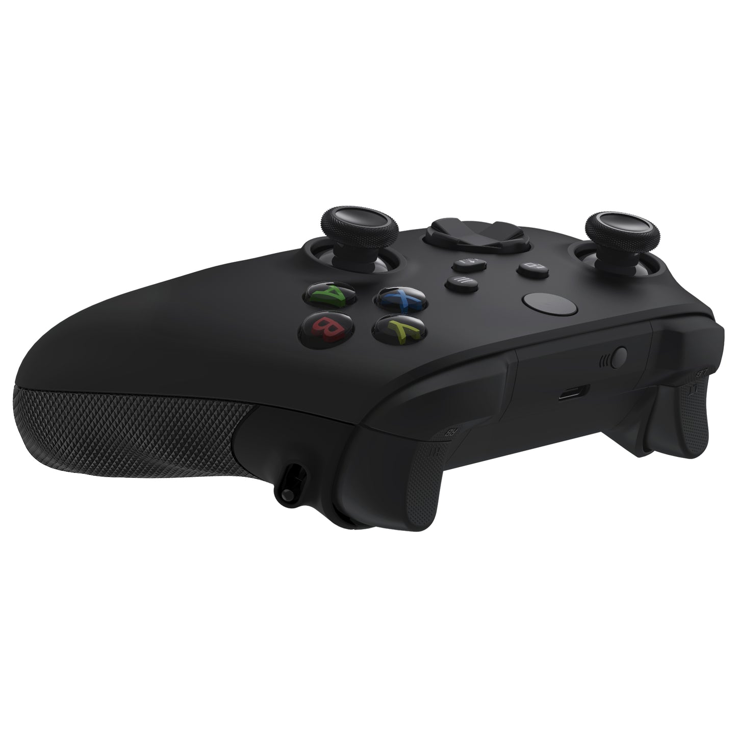 eXtremeRate Xbox Series X/Sコントローラー&Xbox Coreコントローラー用FLEXORラバー付きサイドレールグリップ トリガーストップキット【ミステリーブラック】