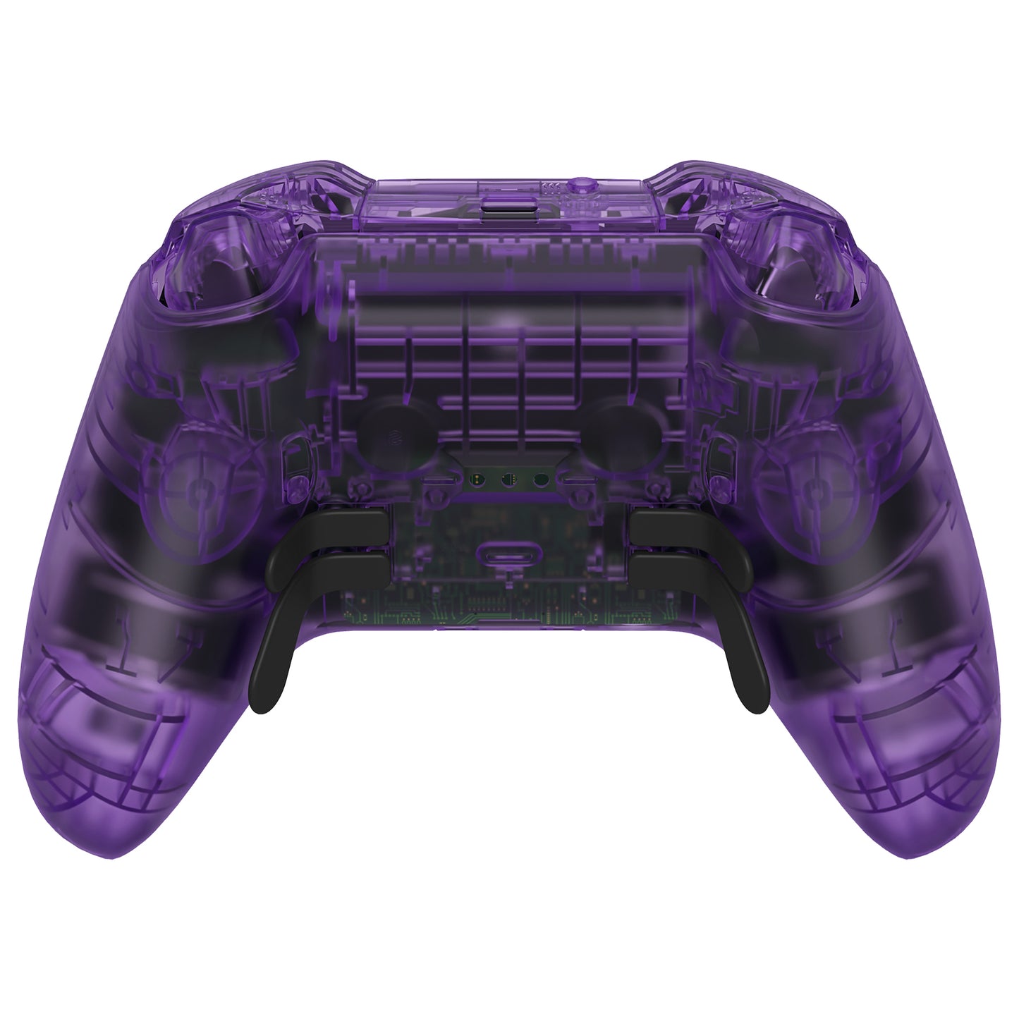 eXtremeRate Xbox One Elite Series 2&Elite 2 Coreコントローラー(モデル1797)用交換 フルセットシェル&ボタン【クリアパープル】