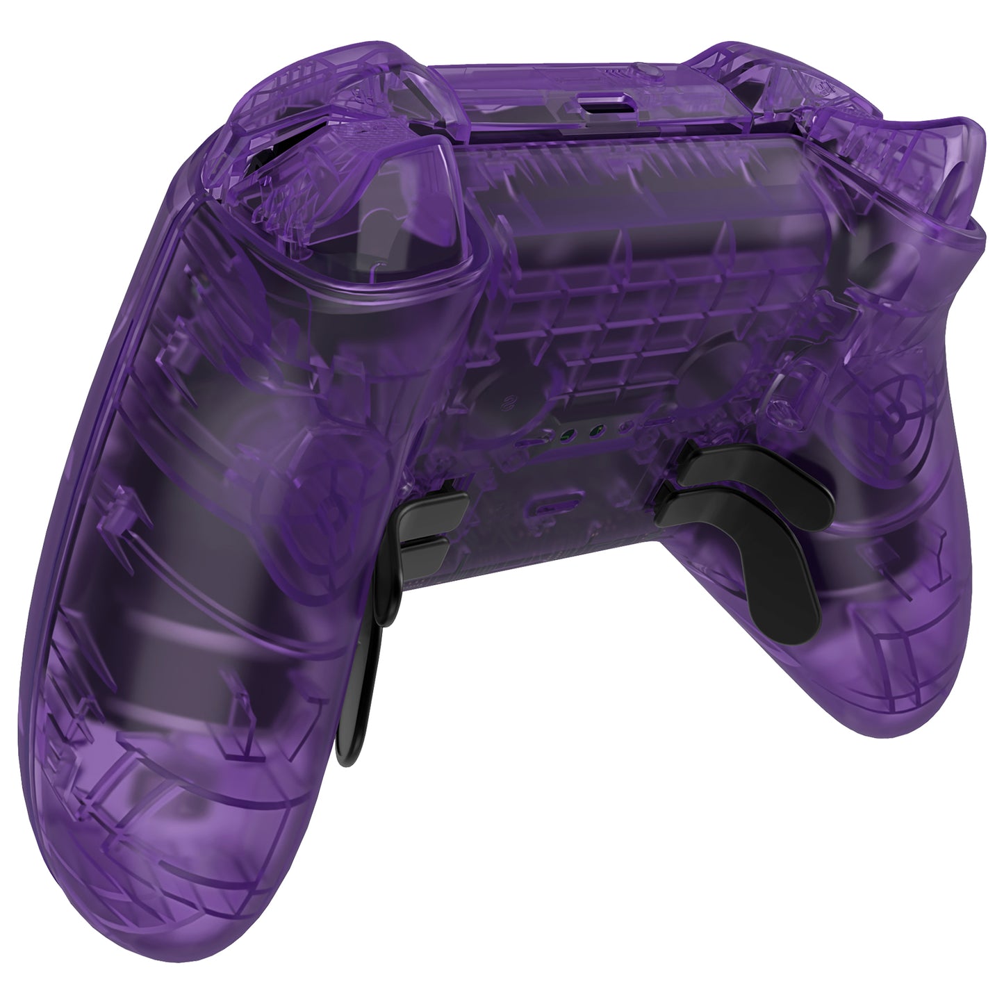 eXtremeRate Xbox One Elite Series 2&Elite 2 Coreコントローラー(モデル1797)用交換 フルセットシェル&ボタン【クリアパープル】