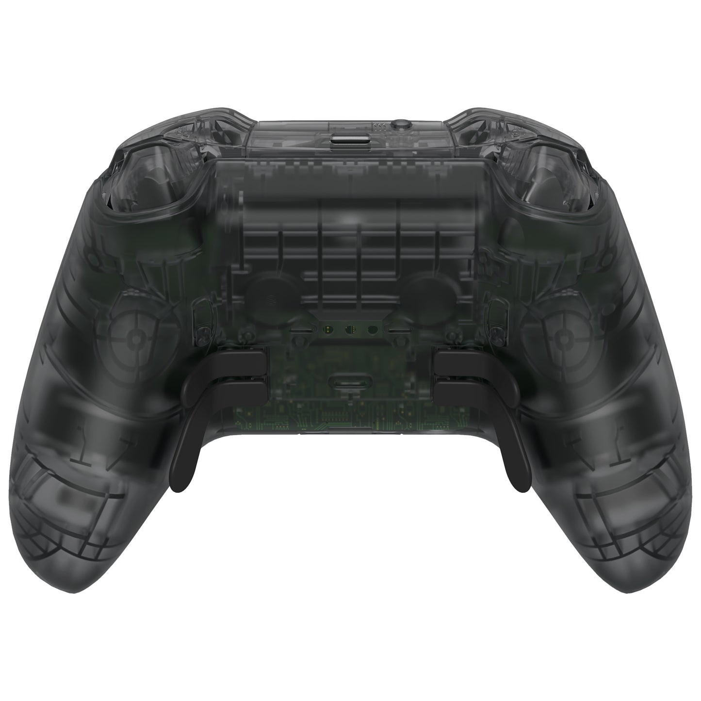 eXtremeRate Xbox One Elite Series 2&Elite 2 Coreコントローラー(モデル1797)用交換 フルセットシェル&ボタン【クリアブラック】