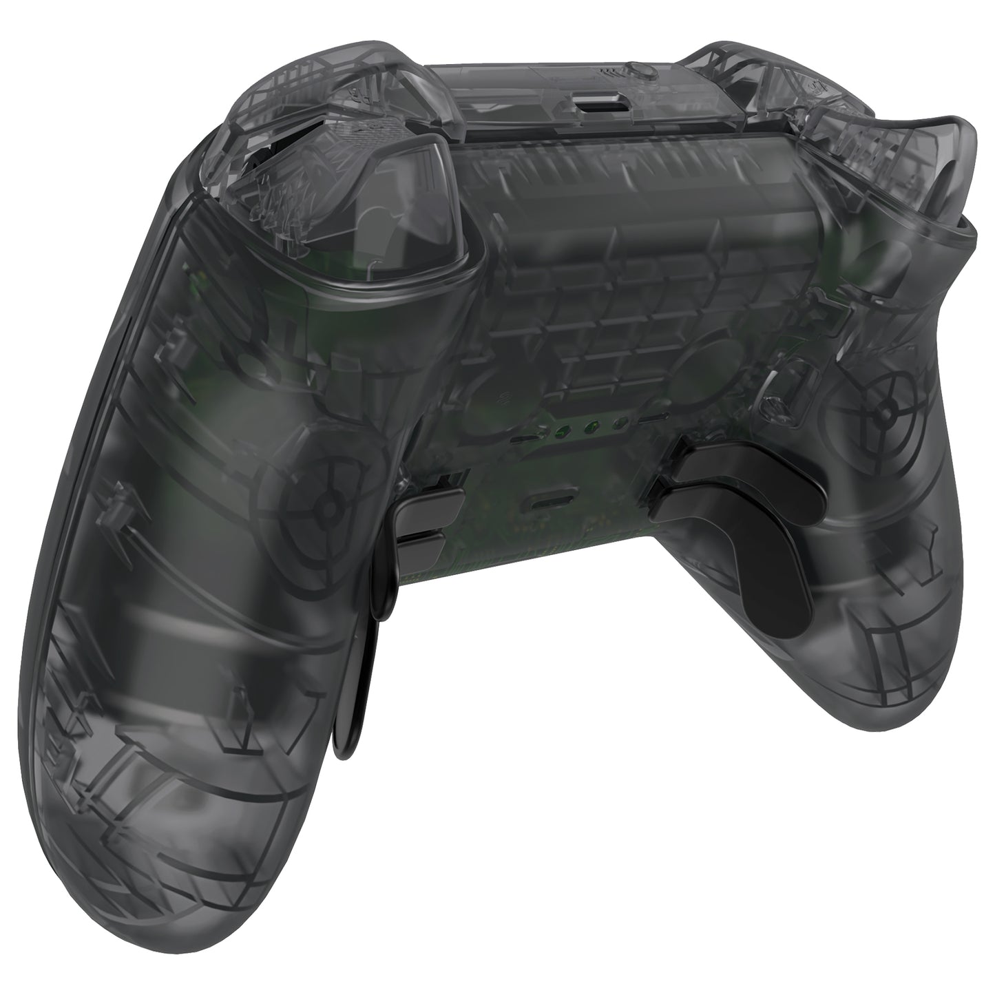 eXtremeRate Xbox One Elite Series 2&Elite 2 Coreコントローラー(モデル1797)用交換 フルセットシェル&ボタン【クリアブラック】