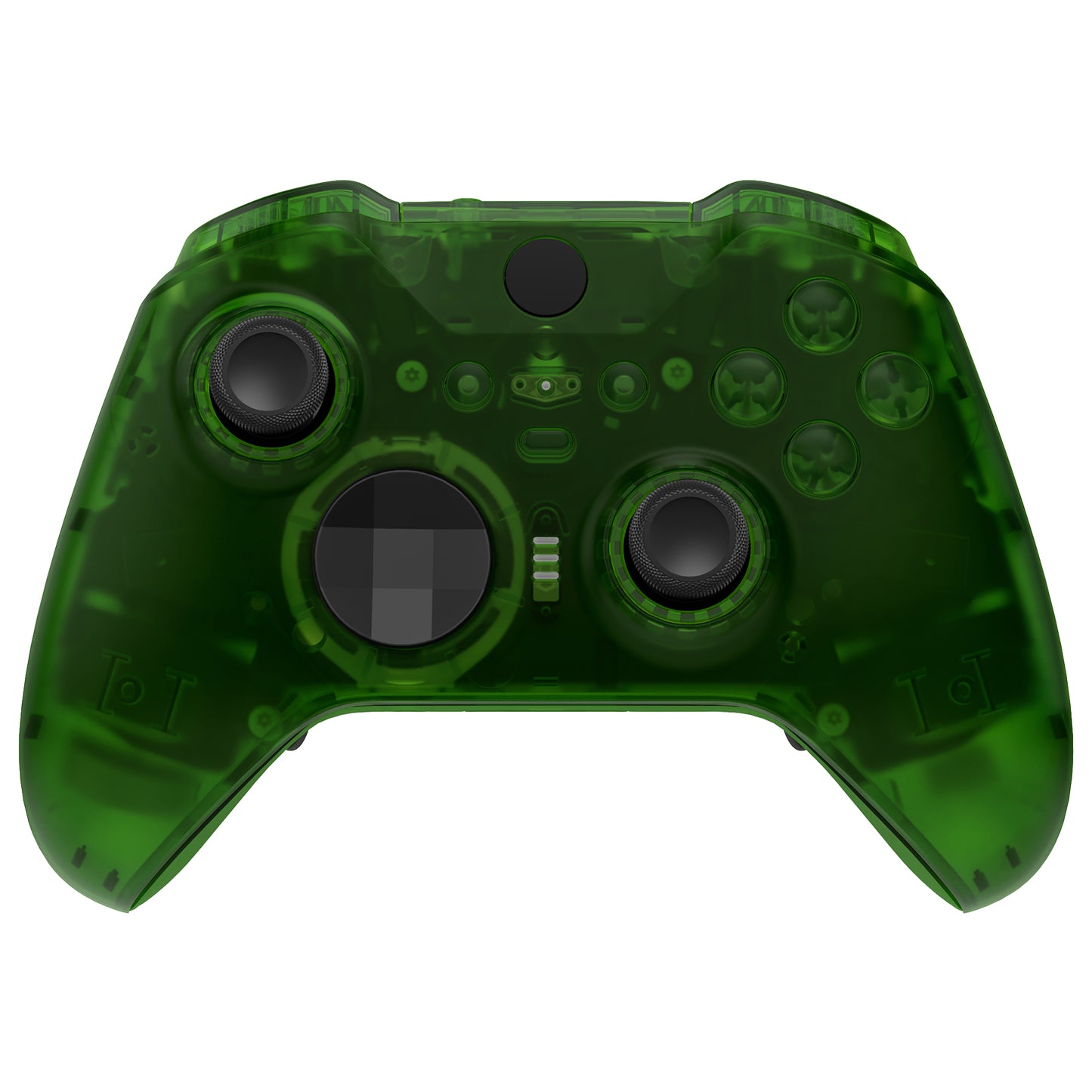 eXtremeRate Xbox One Elite Series 2&Elite 2 Coreコントローラー(モデル1797)用交換 フルセットシェル&ボタン【クリアグリーン】