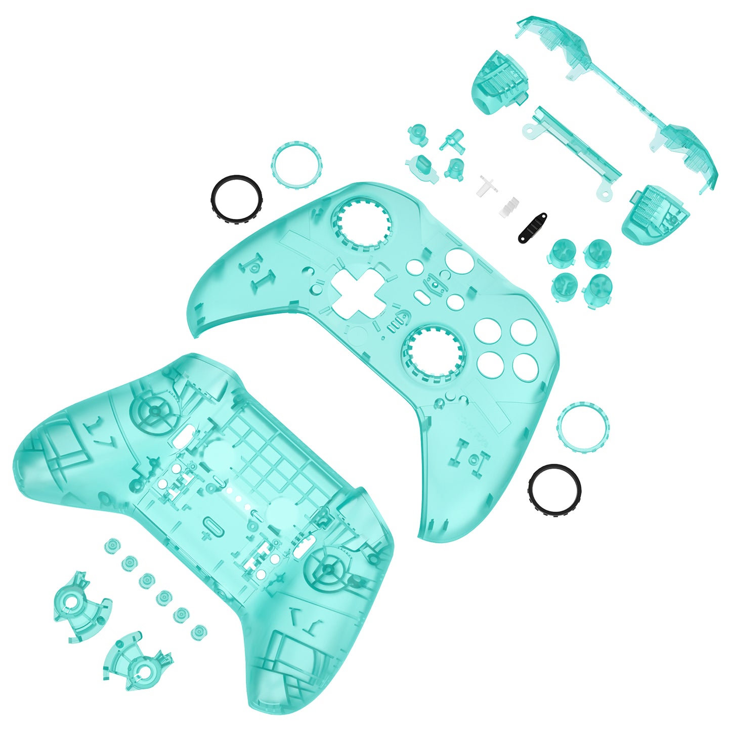 eXtremeRate Xbox One Elite Series 2&Elite 2 Coreコントローラー(モデル1797)用交換 フルセットシェル&ボタン【エメラルドグリーン】