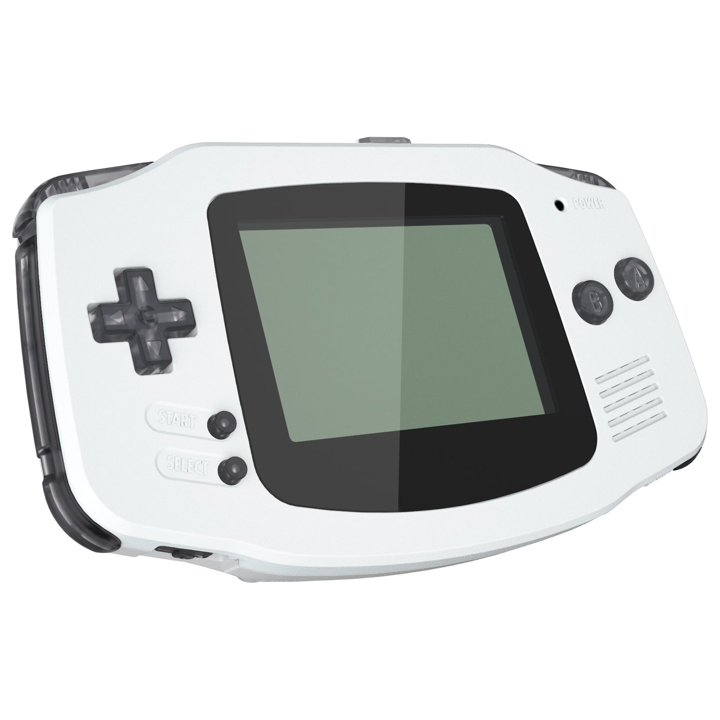 eXtremeRate ゲームボーイアドバンス(GBA)用交換フルセットボタン【クリアブラック】