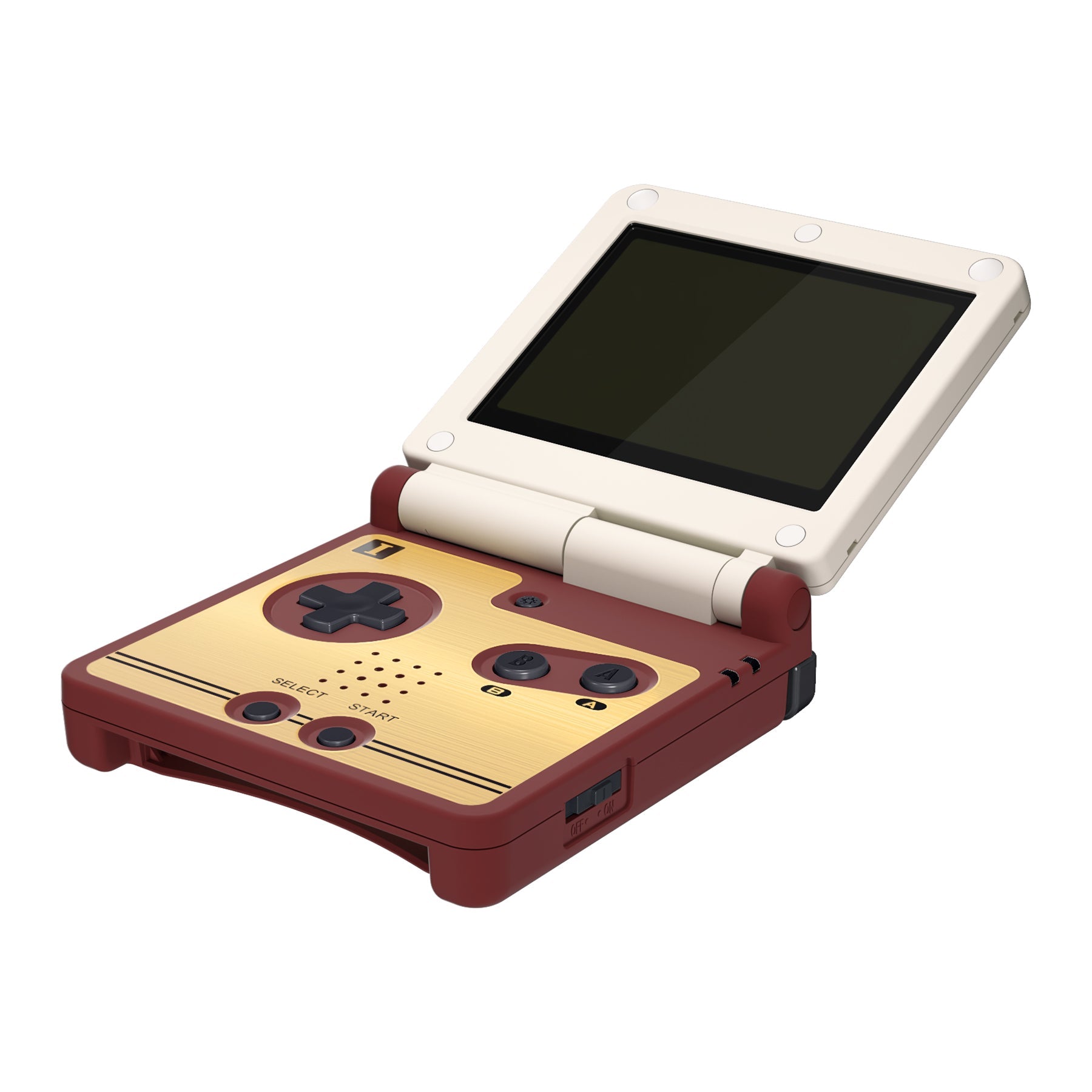 eXtremeRate IPS対応アップグレード版ゲームボーイアドバンスSP（GBA  SP）用交換フルセットシェル＆ボタン、IPSおよび標準LCD両方に対応【FCクラシック】