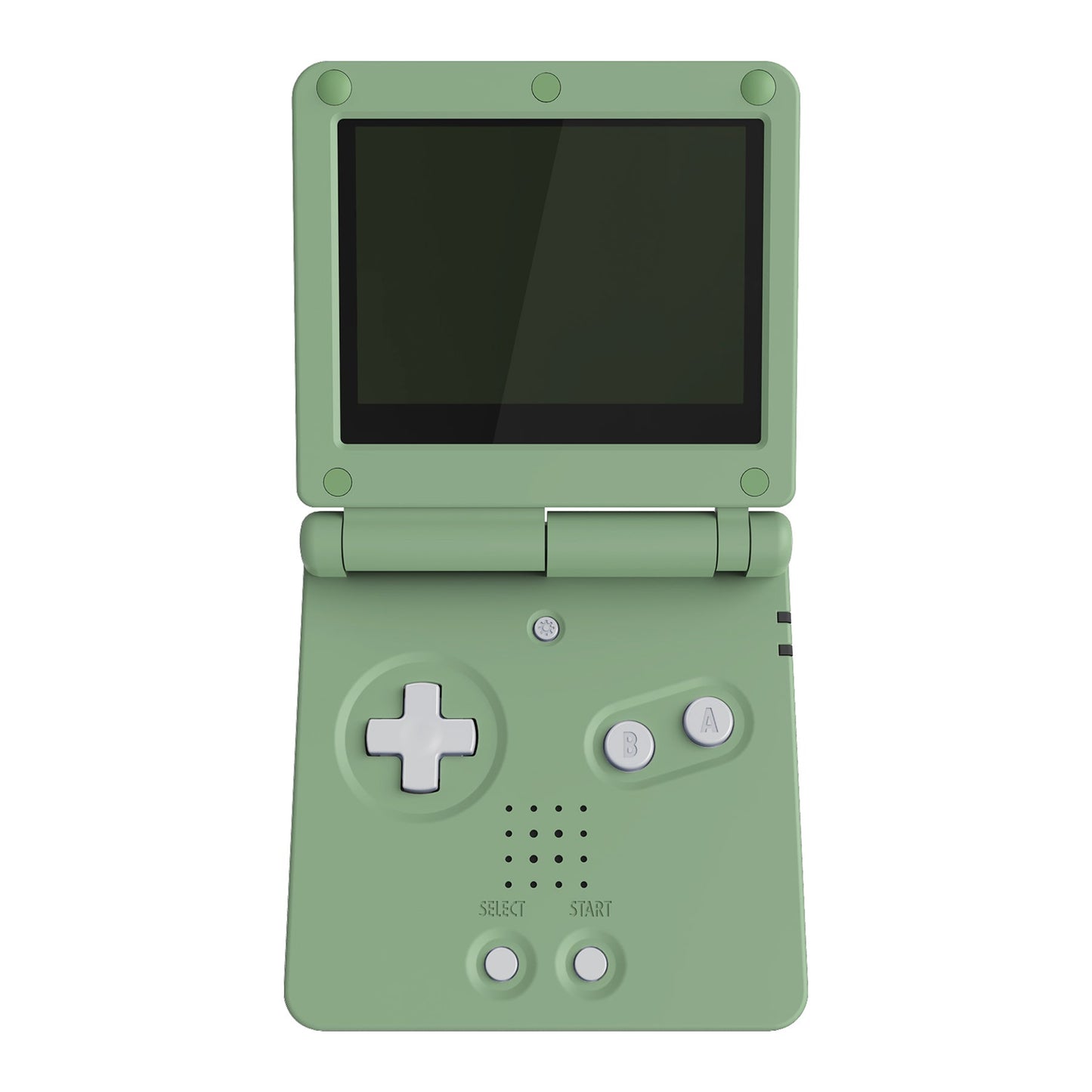 eXtremeRate IPS対応アップグレード版ゲームボーイアドバンスSP(GBA SP)用交換フルセットシェル&ボタン、IPSおよび標準LCD両方に対応【抹茶グリーン】