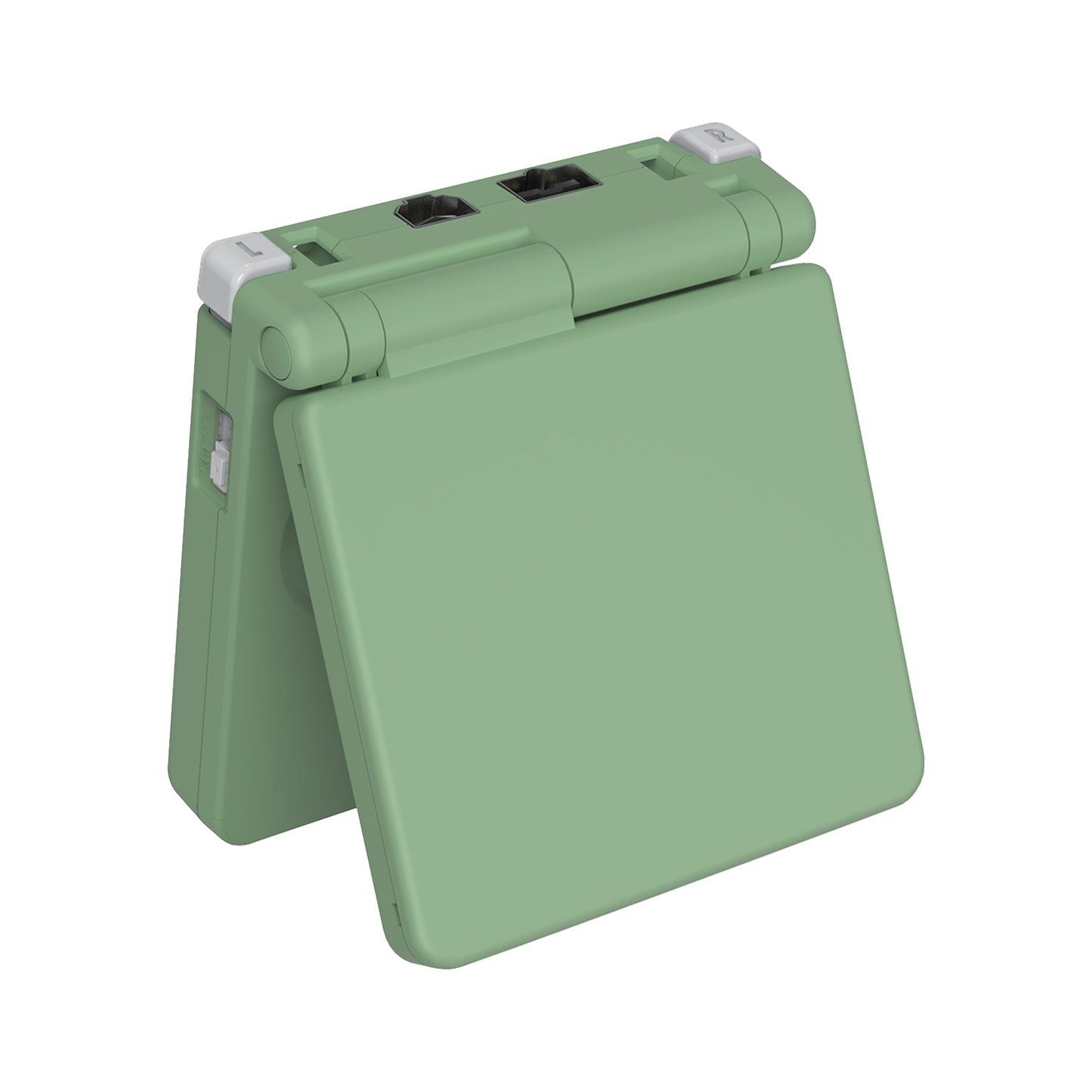 eXtremeRate IPS対応アップグレード版ゲームボーイアドバンスSP(GBA SP)用交換フルセットシェル&ボタン、IPSおよび標準LCD両方に対応【抹茶グリーン】