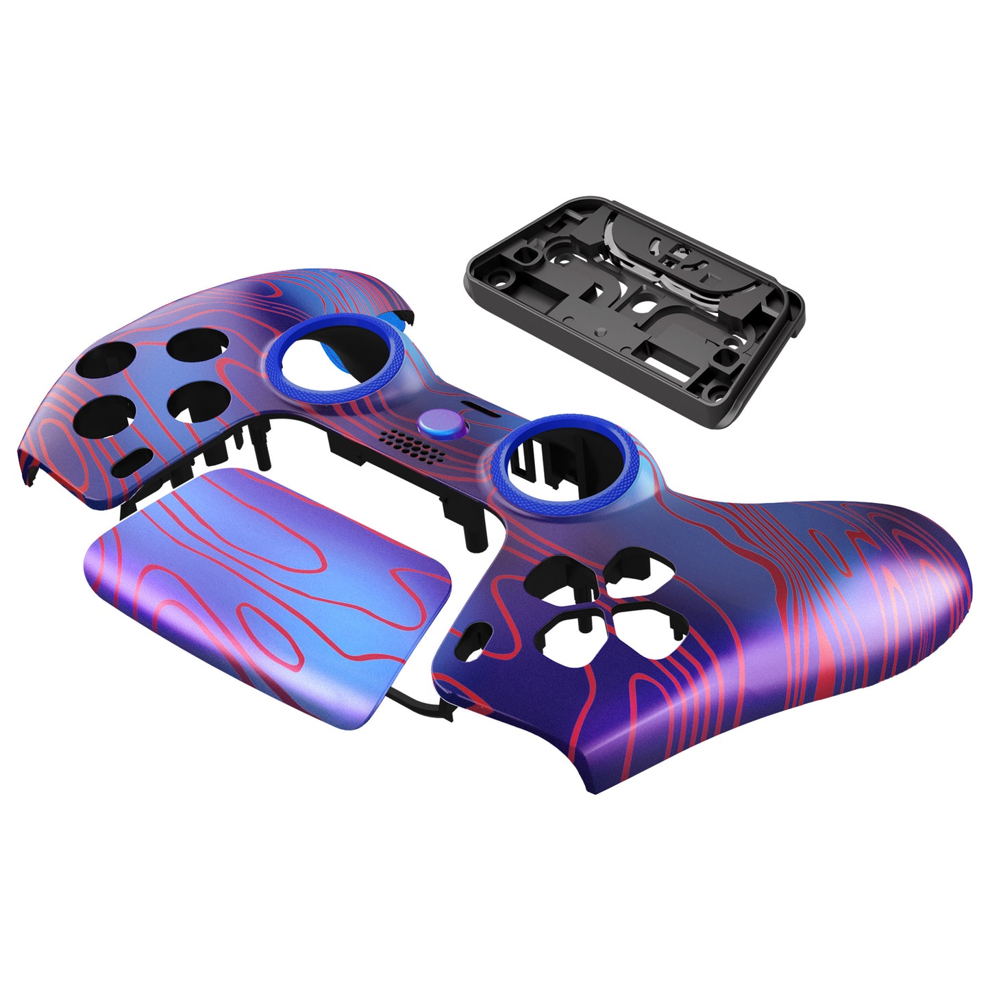 eXtremeRate PS5コントローラーBDM-010/020/030/040/050対応LUNA再設計交換対応用フロントシェル&タッチパッド【ダマスクス】