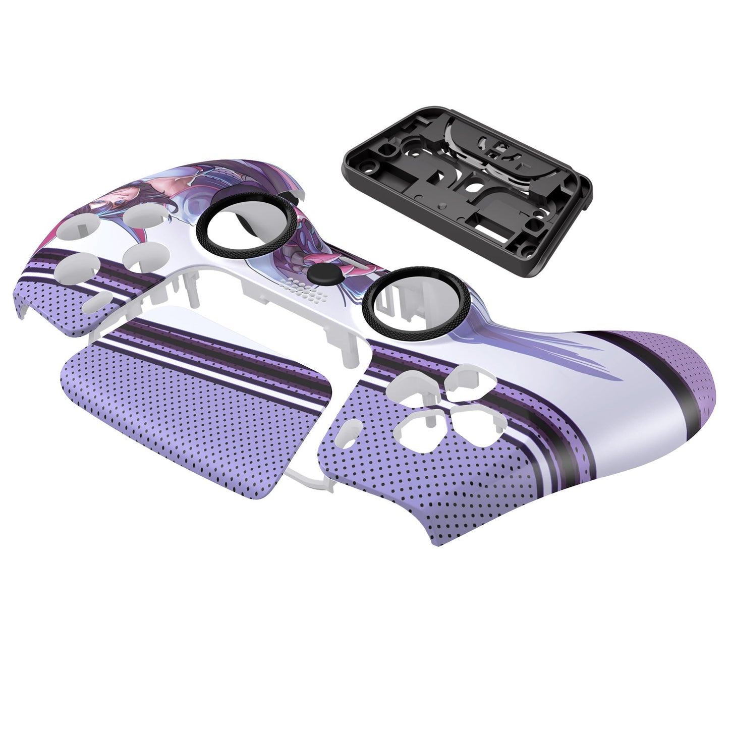 eXtremeRate PS5コントローラーBDM-010/020/030/040/050対応LUNA再設計交換対応用フロントシェル&タッチパッド【機械猫娘】