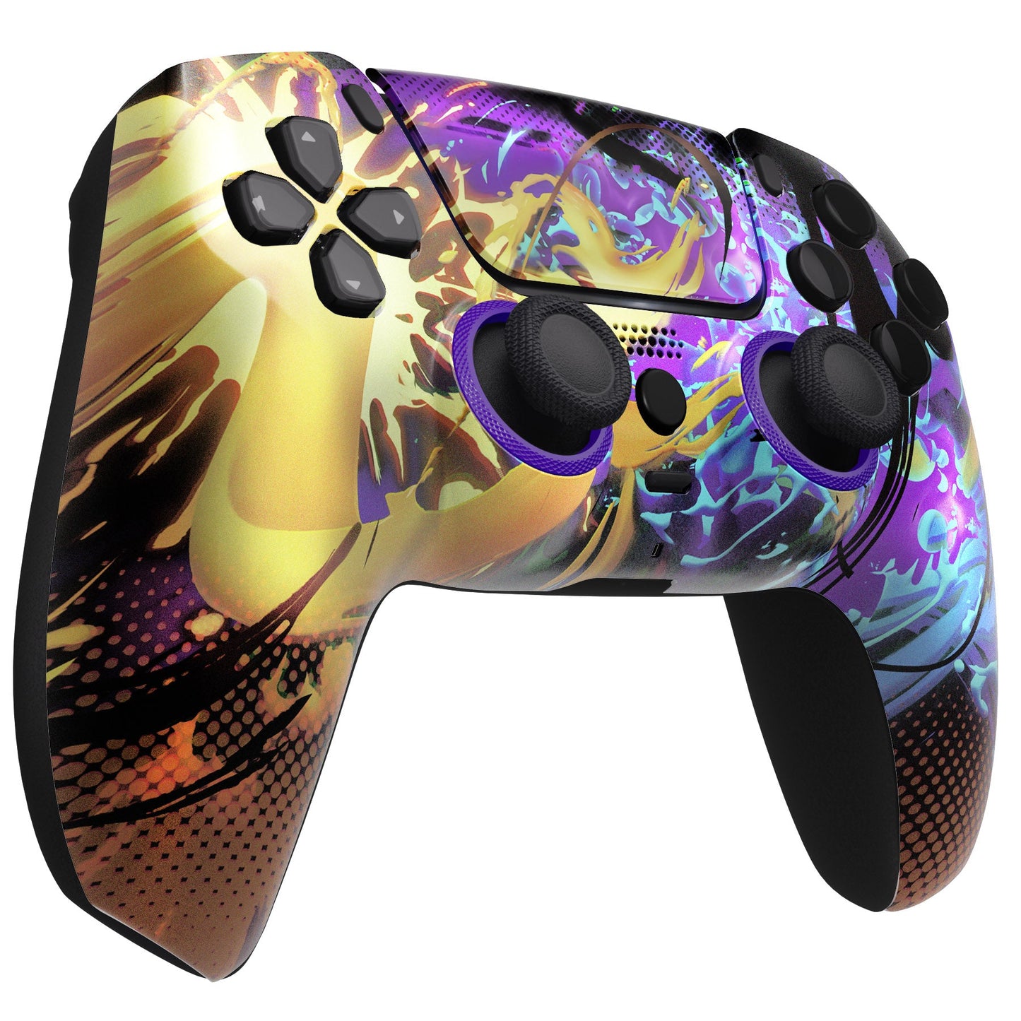 eXtremeRate PS5コントローラーBDM-010/020/030/040/050対応LUNA再設計交換対応用フロントシェル&タッチパッド【グラフィティ】