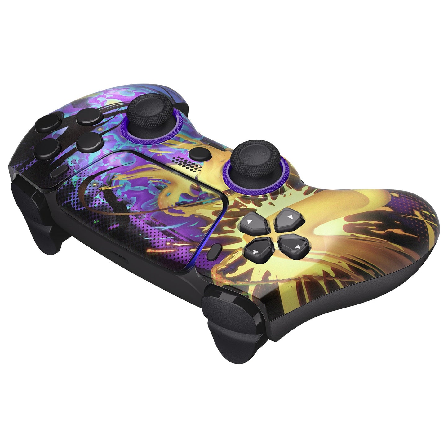 eXtremeRate PS5コントローラーBDM-010/020/030/040/050対応LUNA再設計交換対応用フロントシェル&タッチパッド【グラフィティ】
