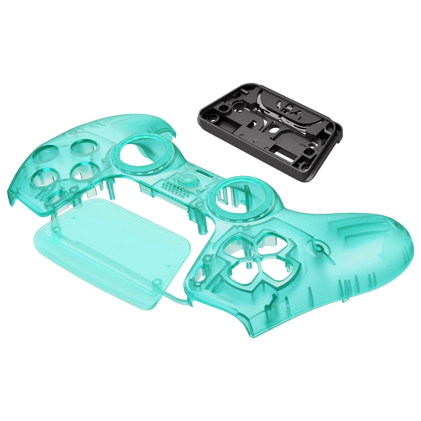 eXtremeRate PS5コントローラーBDM-010/020/030/040/050対応LUNA再設計交換対応用フロントシェル&タッチパッド【エメラルドグリーン】