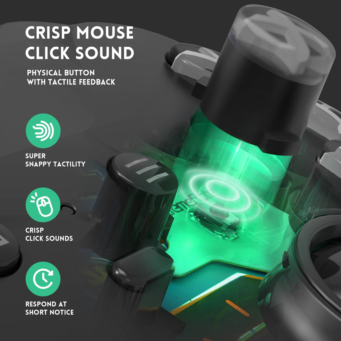 eXtremeRate Whole Clicky Kit for Xbox Elite Series 2 & Elite 2 Core Controller (Model 1797), featuring ergonomic tactile switches for shoulder and ABXY buttons, LT, RT, ABXY, and mouse clicks.