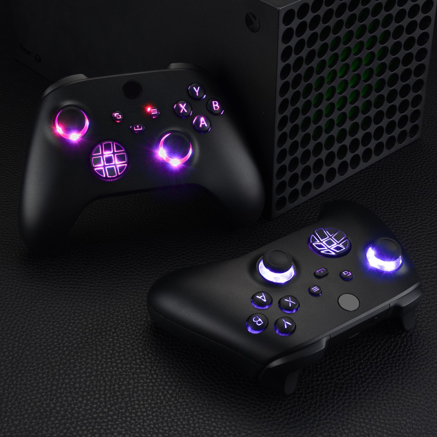 eXtremeRate Xbox Series X&Sコントローラー用マルチカラー発光ボタンDTF V2 LEDキット【ブラック】