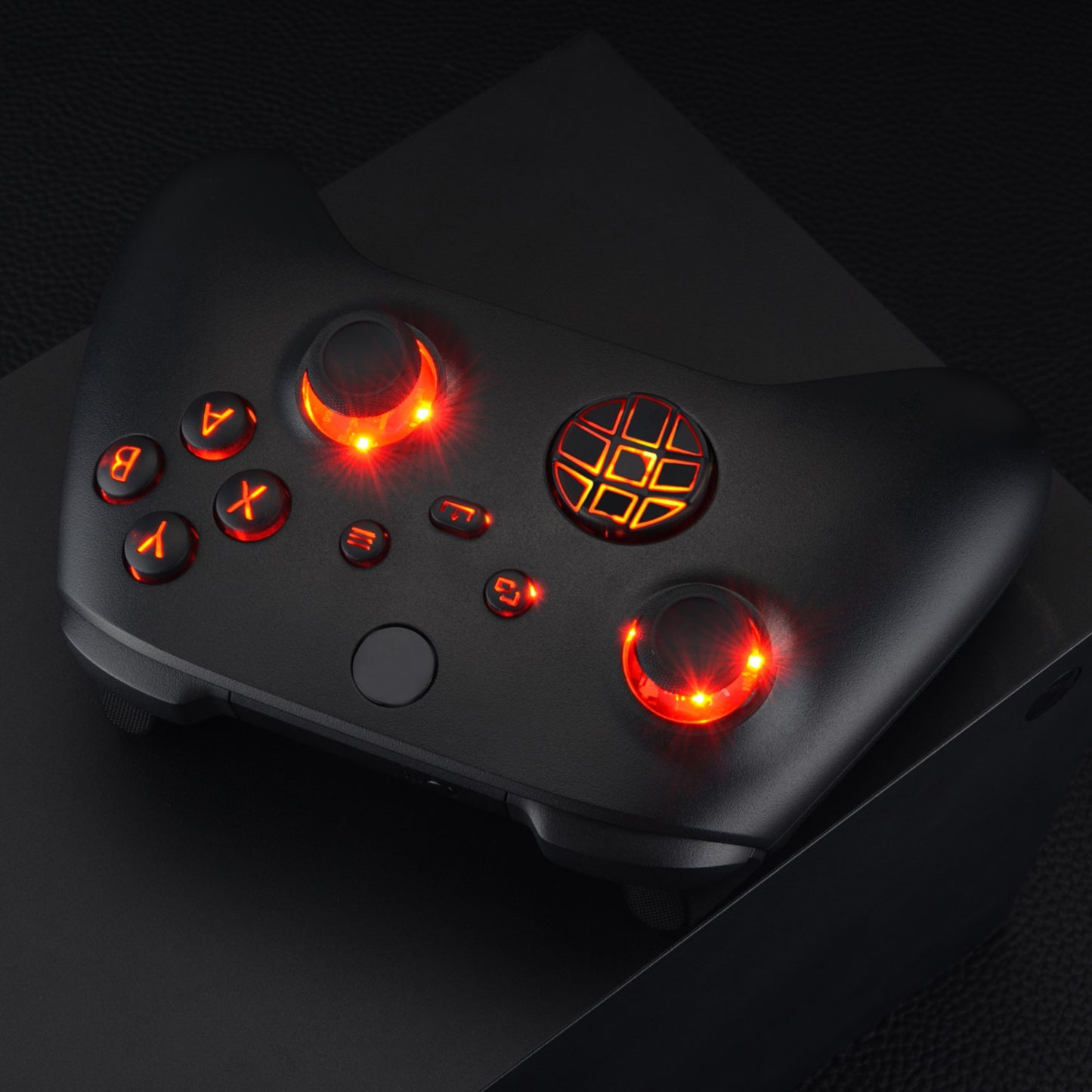 eXtremeRate Xbox Series X&Sコントローラー用マルチカラー発光ボタンDTF V2 LEDキット【ブラック】