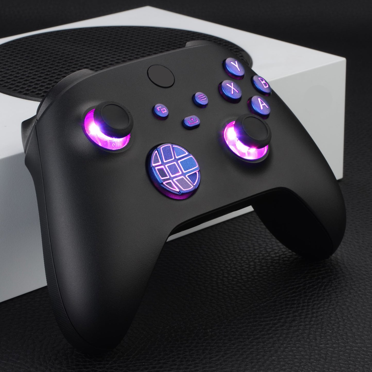eXtremeRate Xbox Series X&Sコントローラー用マルチカラー発光ボタンDTF V2 LEDキット【カメレオンパープルブルー】